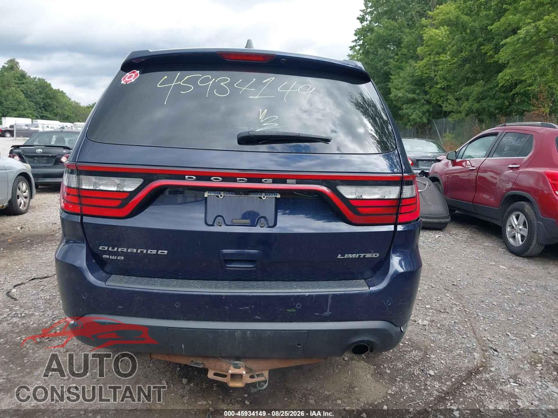 DODGE DURANGO 2016 - 1C4RDJDG2GC362655