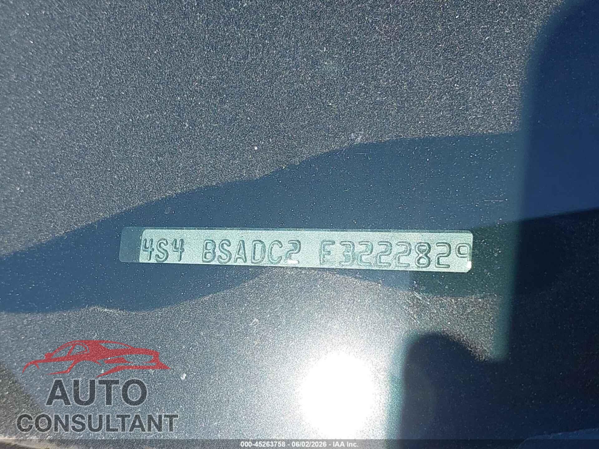 SUBARU OUTBACK 2015 - 4S4BSADC2F3222829