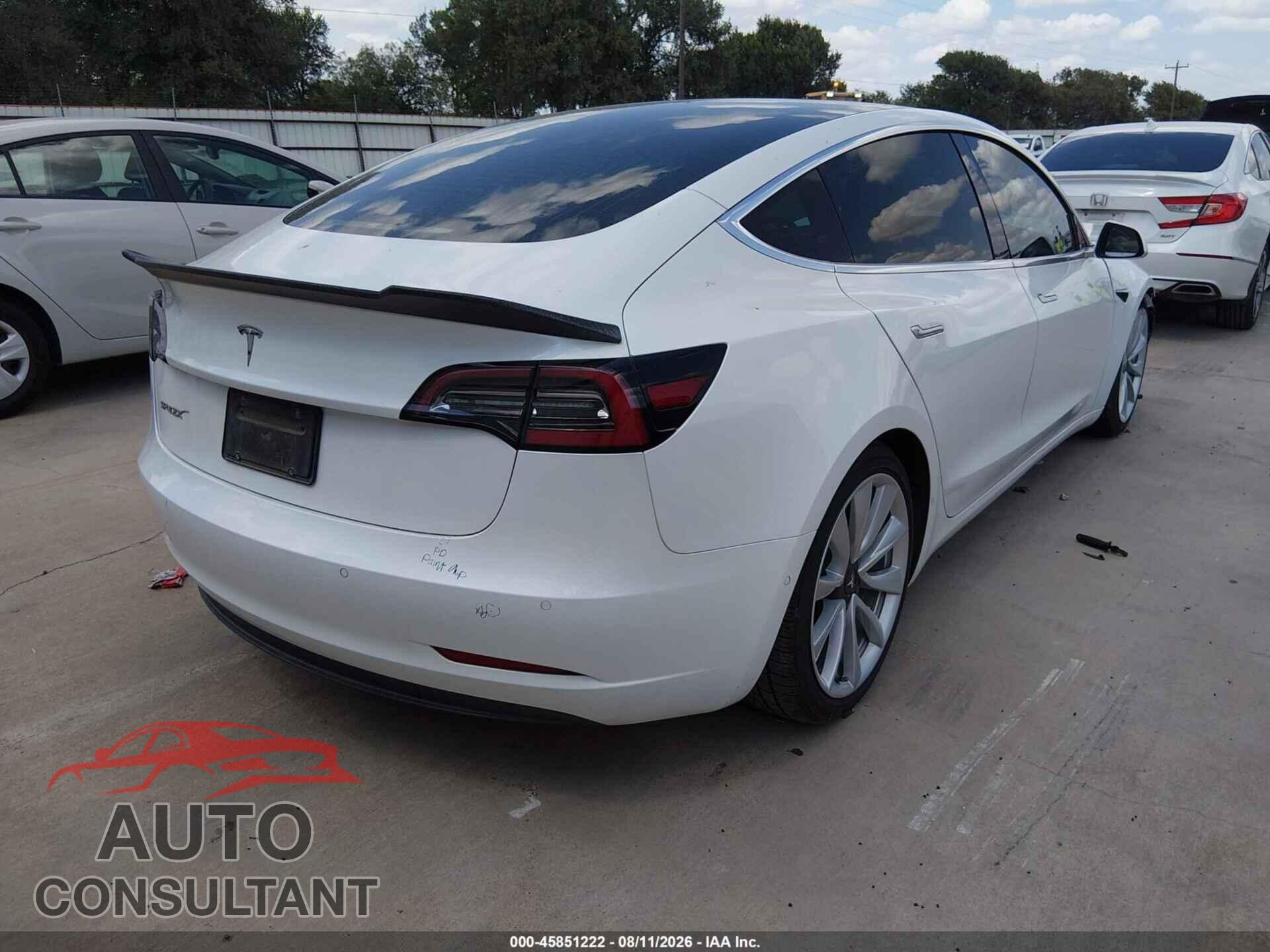 TESLA MODEL 3 2019 - 5YJ3E1EA7KF482475