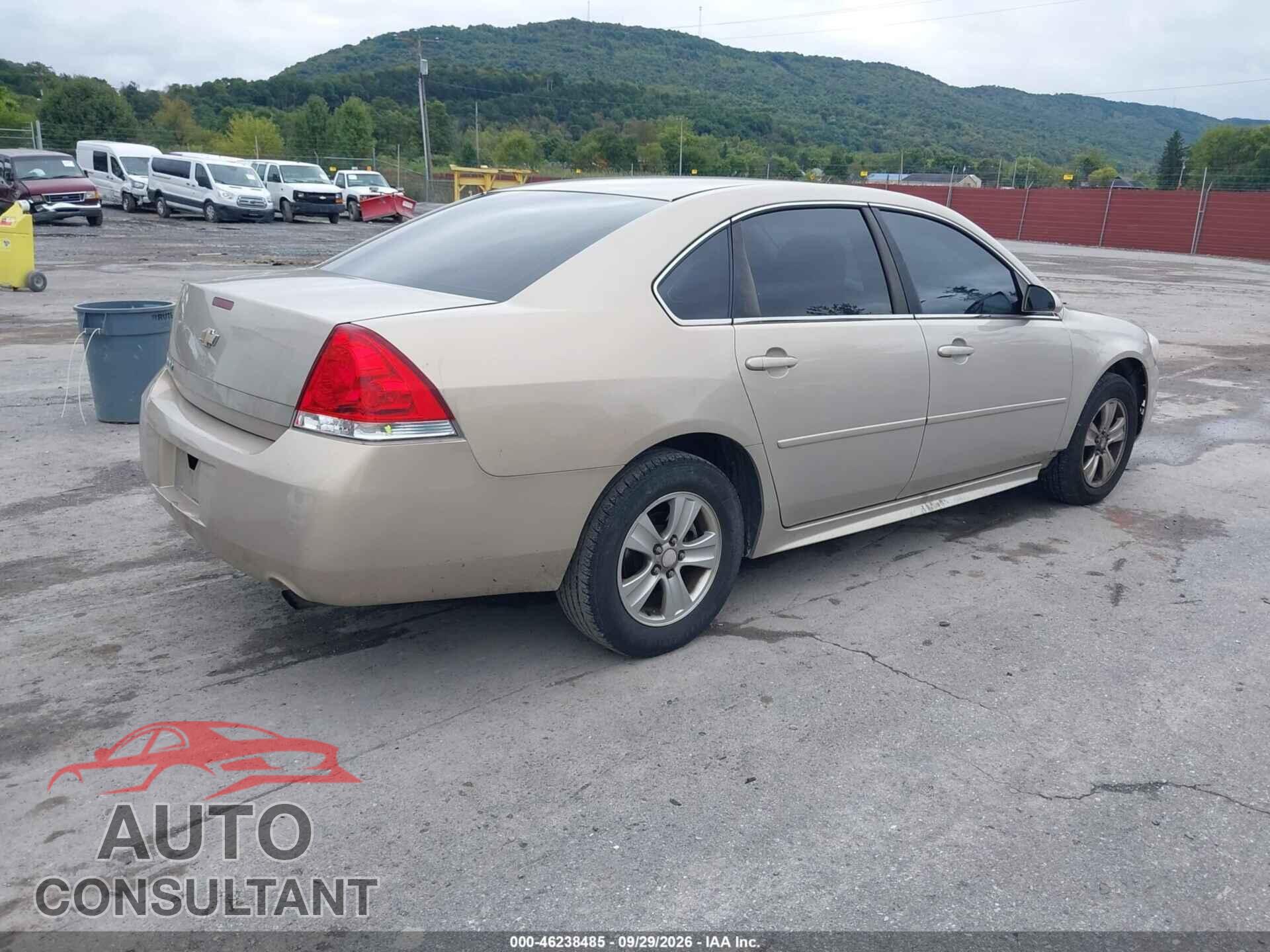CHEVROLET IMPALA 2012 - 2G1WF5E33C1235616
