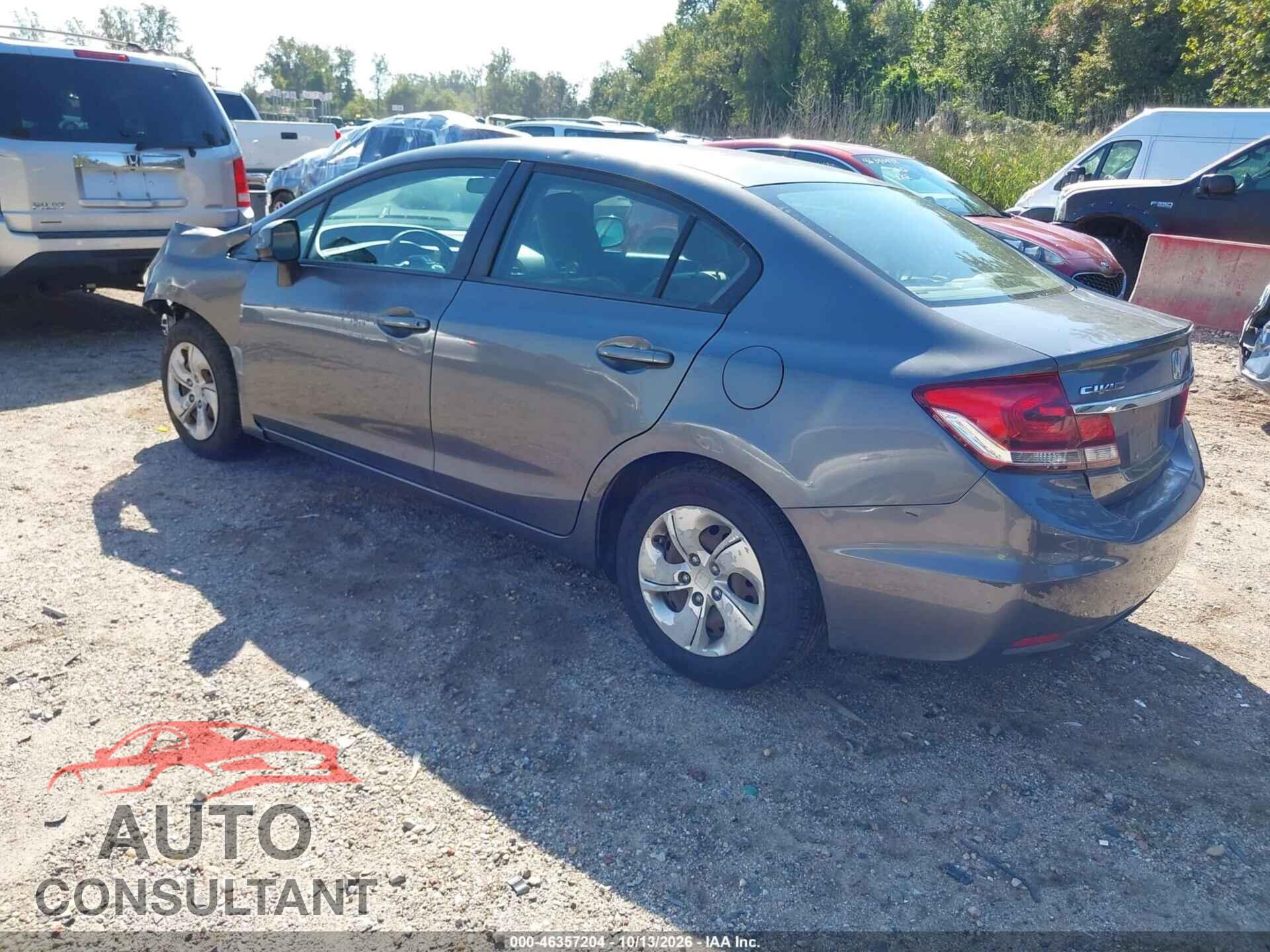 HONDA CIVIC 2013 - 19XFB2F56DE217830