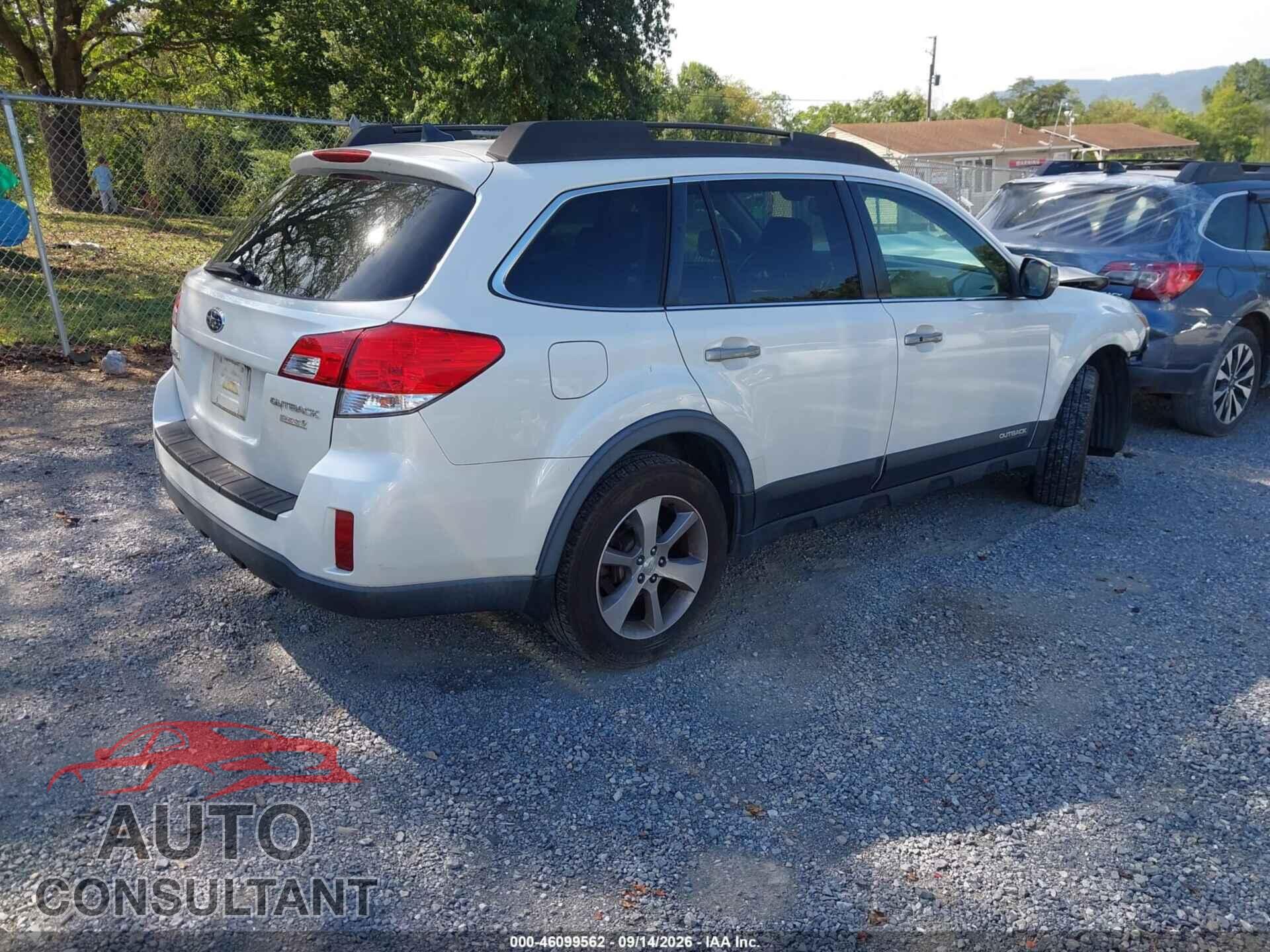 SUBARU OUTBACK 2014 - 4S4BRBPCXE3276066