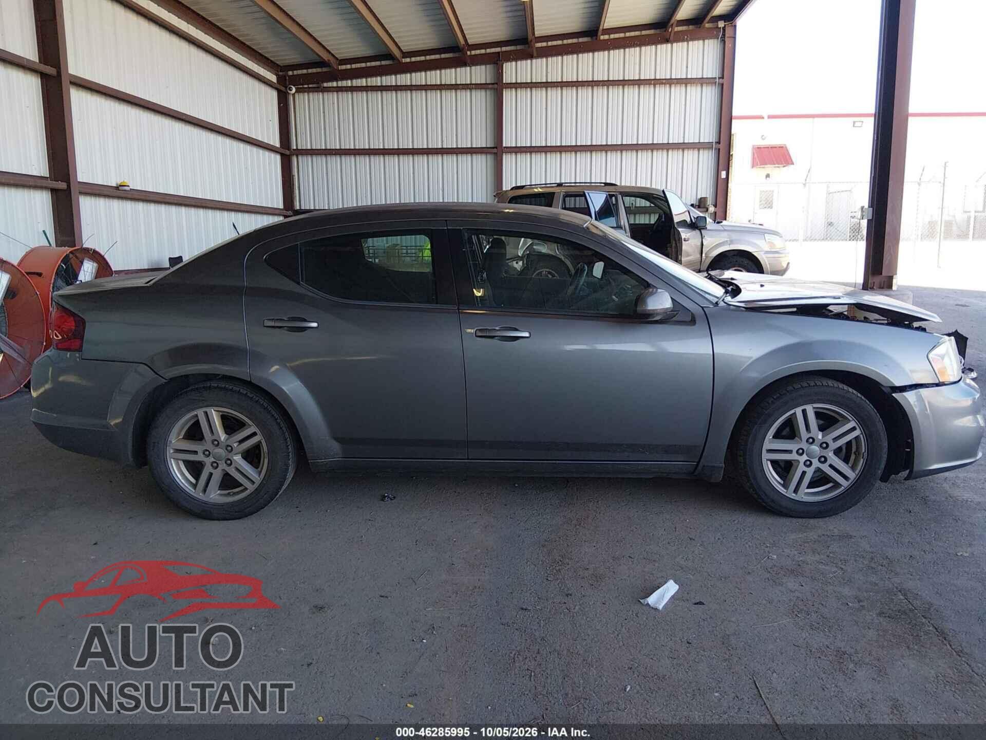 DODGE AVENGER 2012 - 1C3CDZCB6CN196685
