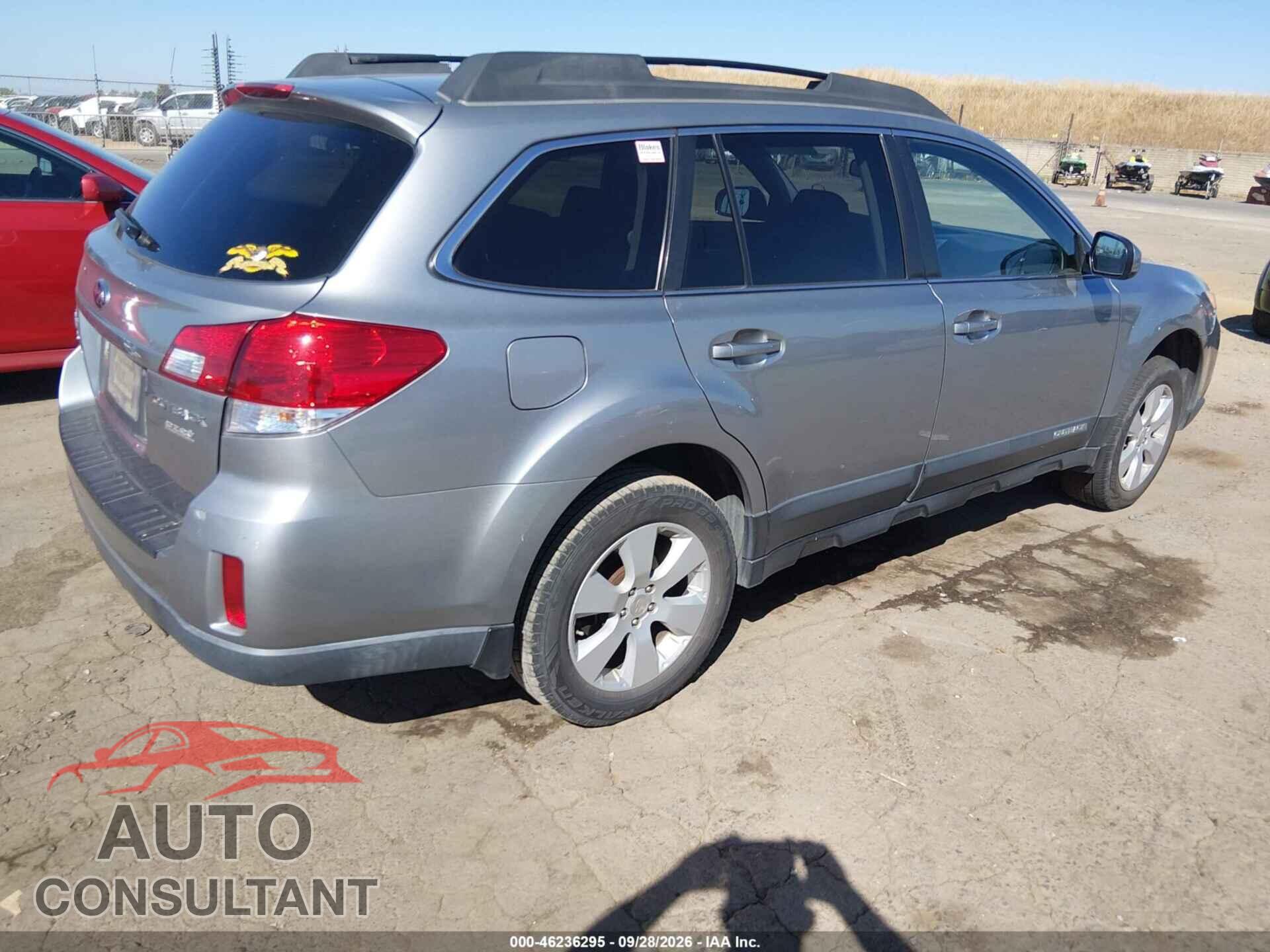 SUBARU OUTBACK 2011 - 4S4BRBCC1B3367728