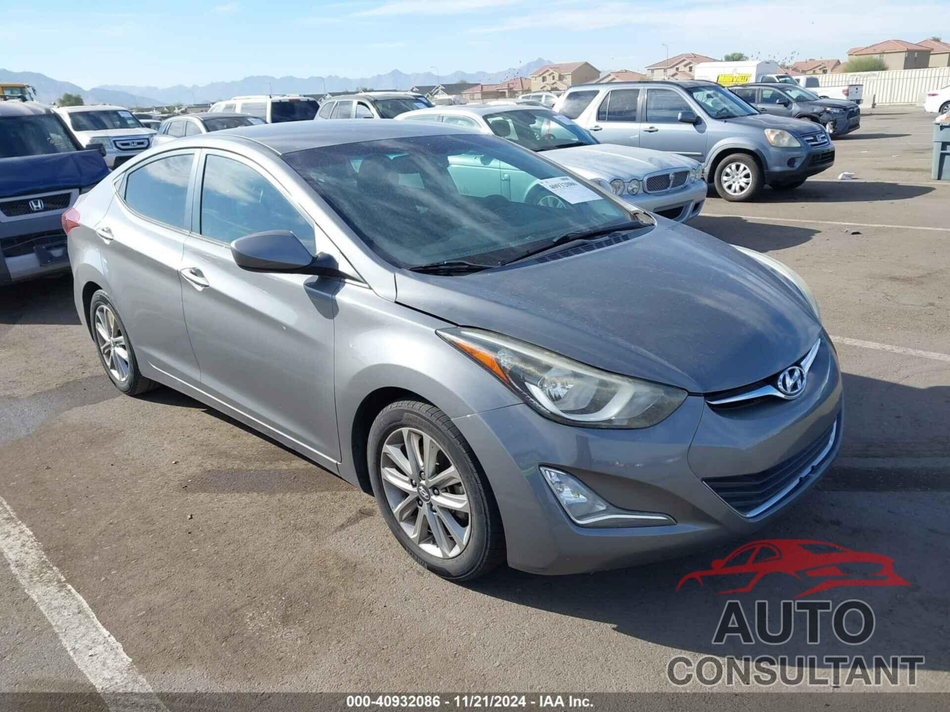 HYUNDAI ELANTRA 2014 - 5NPDH4AE8EH492590