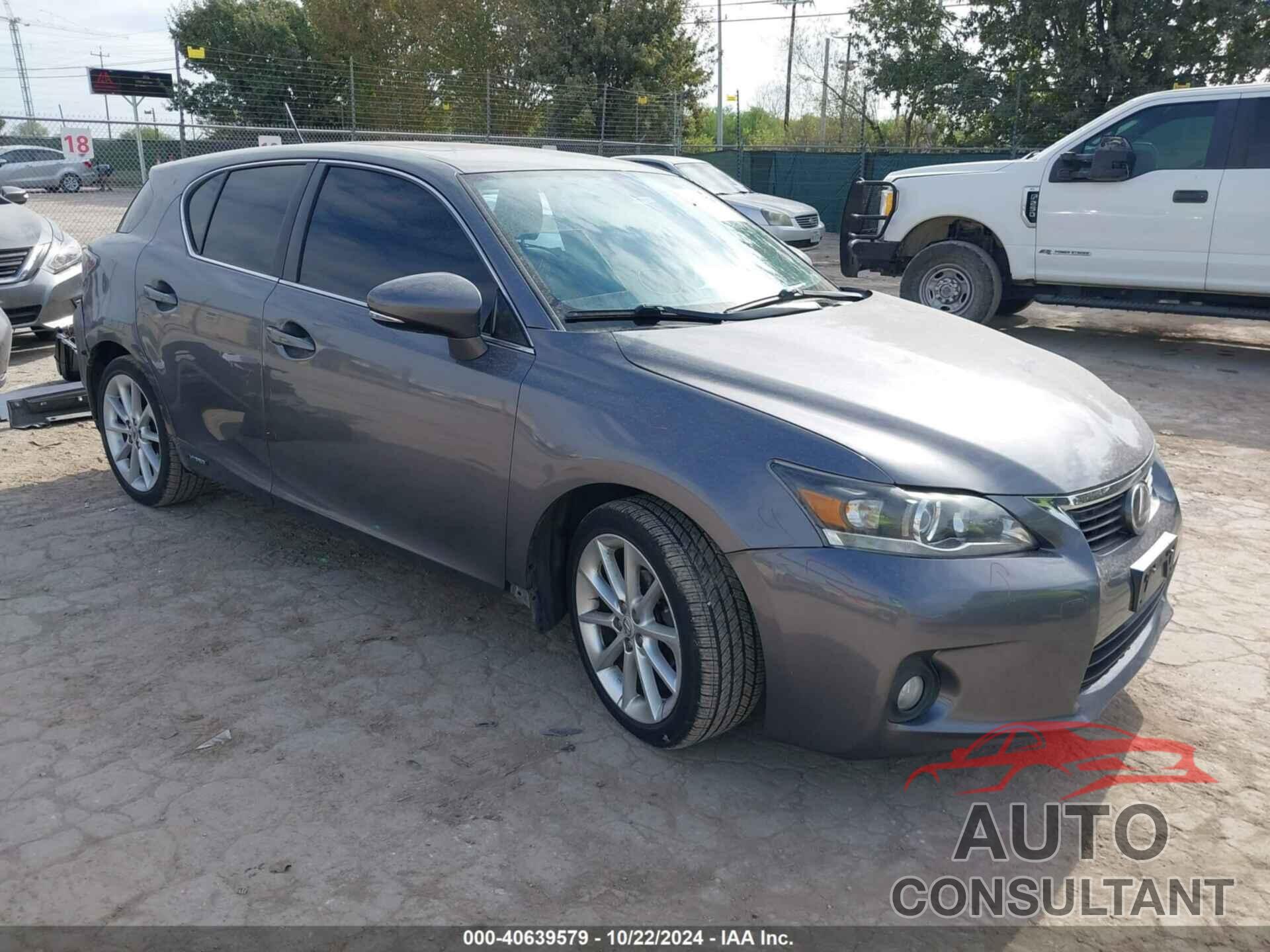 LEXUS CT 200H 2012 - JTHKD5BH4C2058987