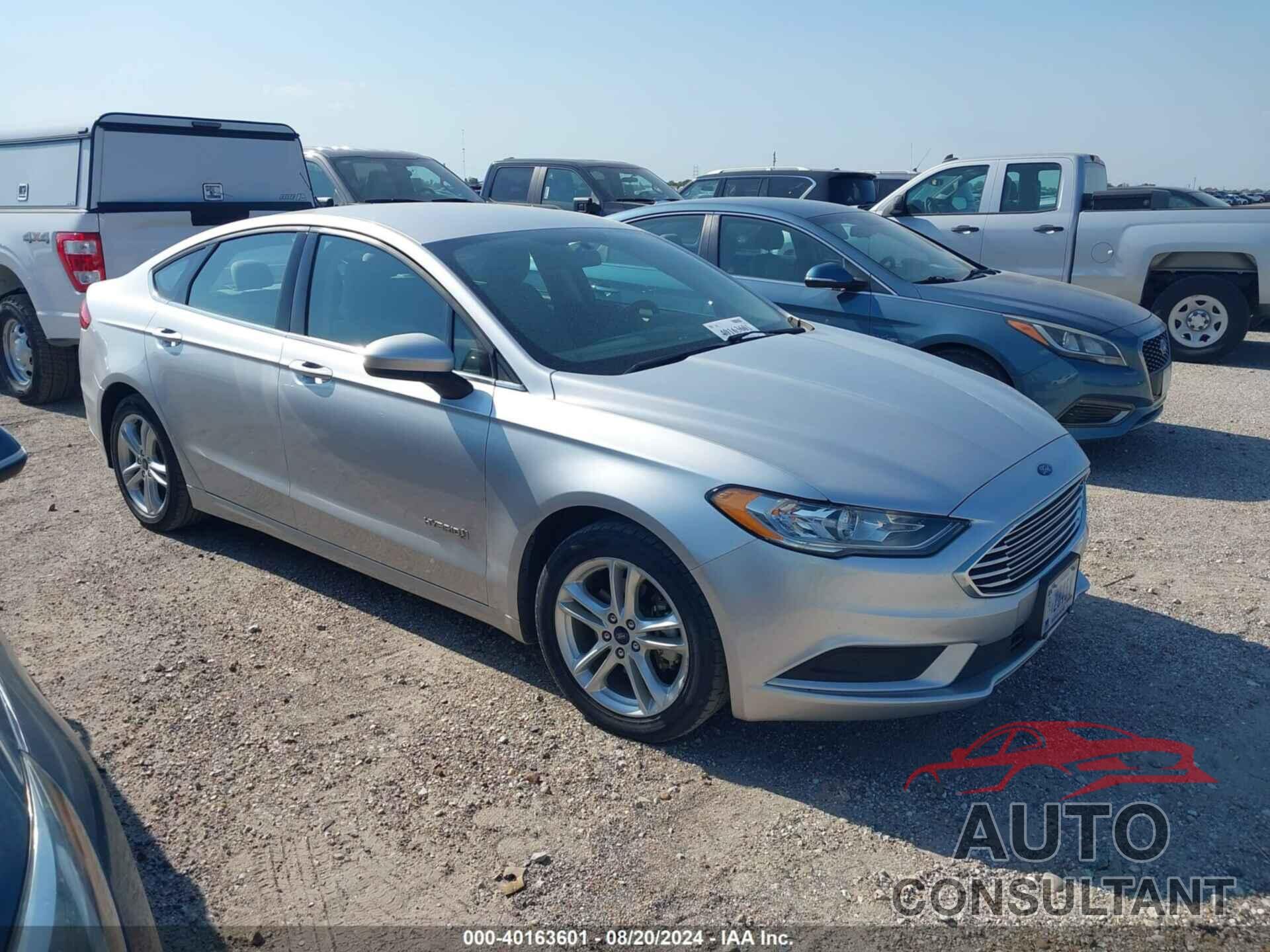 FORD FUSION HYBRID 2018 - 3FA6P0UU4JR282072
