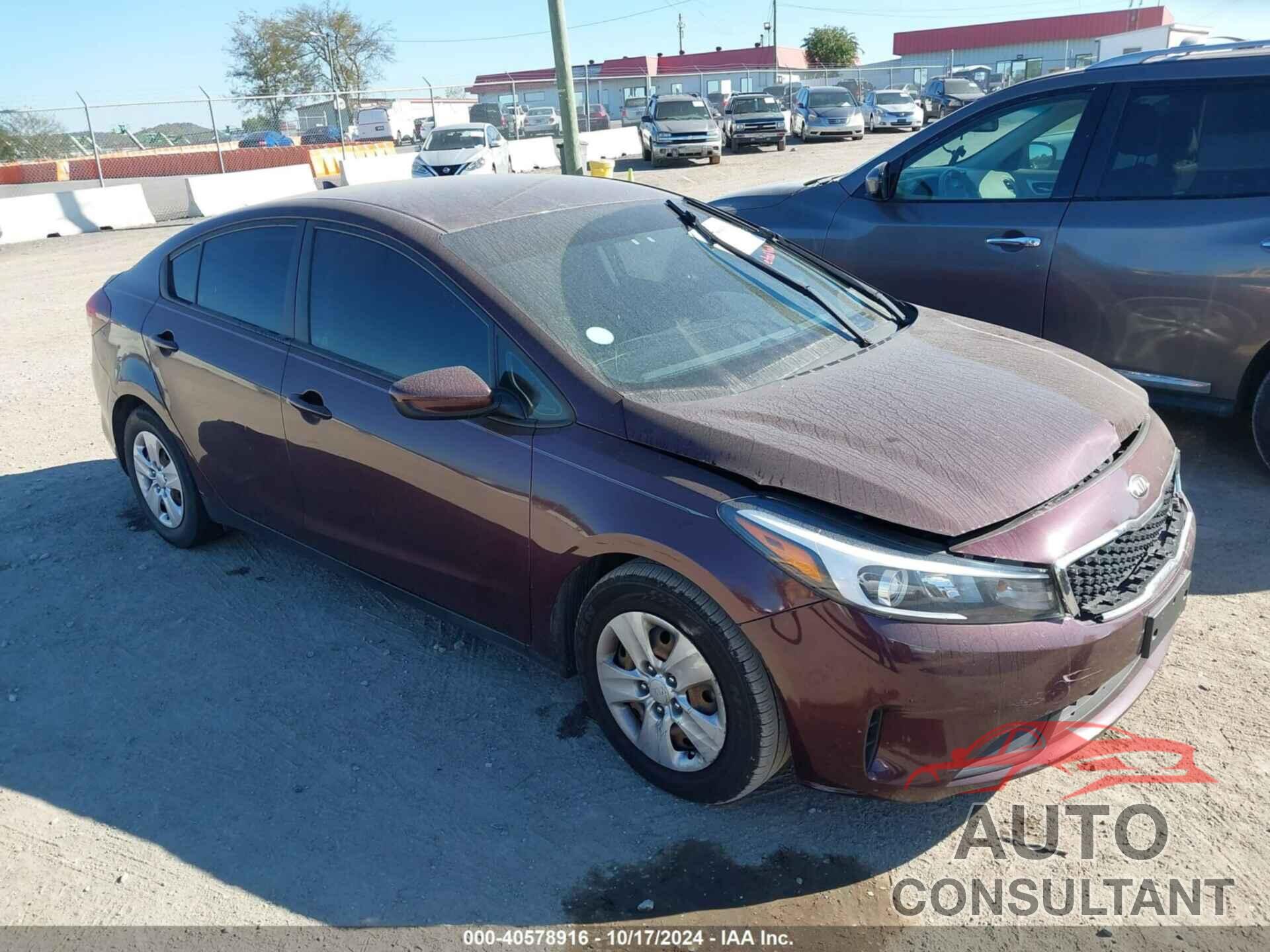 KIA FORTE 2018 - 3KPFK4A71JE281516