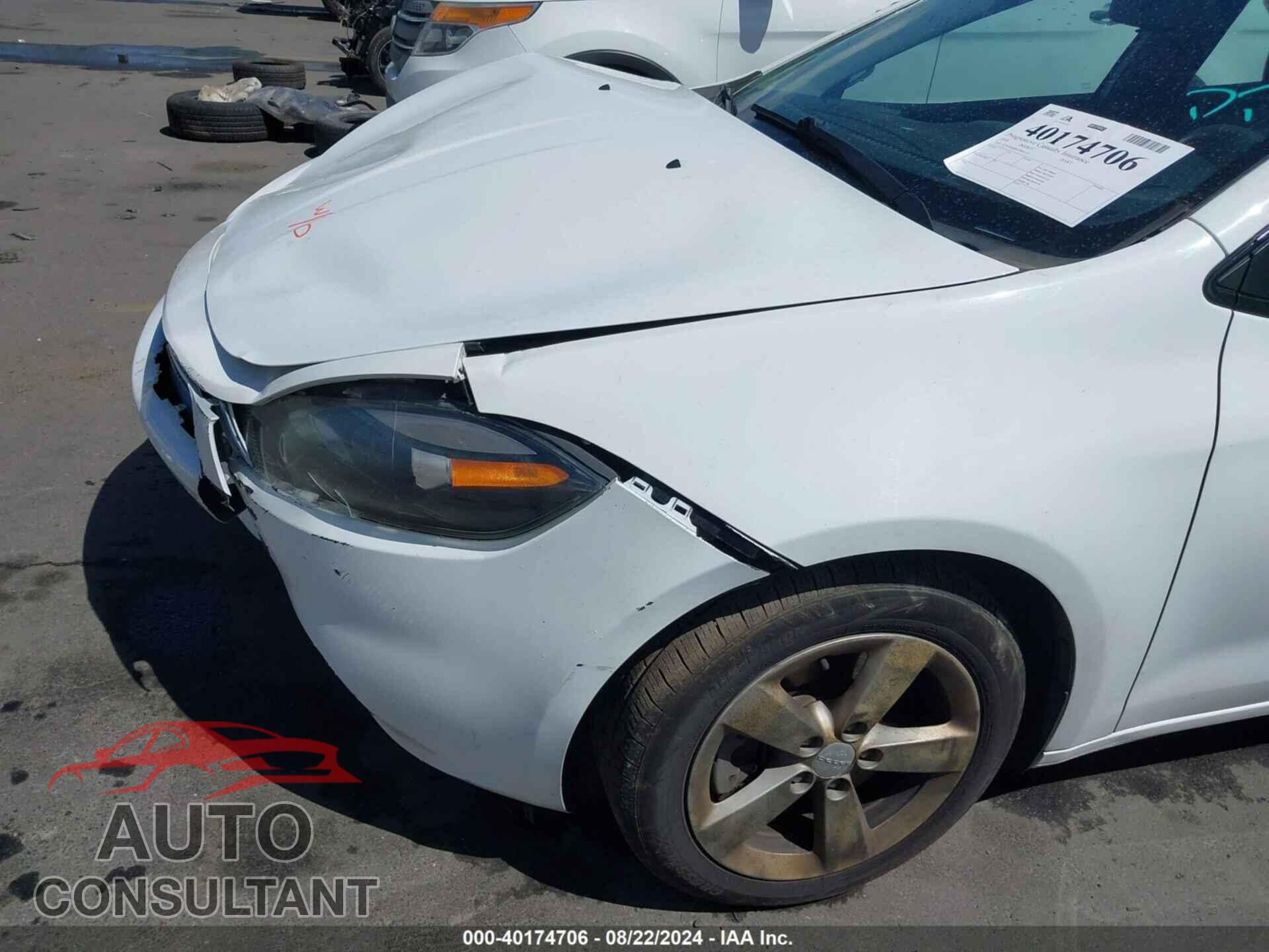 DODGE DART 2016 - 1C3CDFBB9GD661312