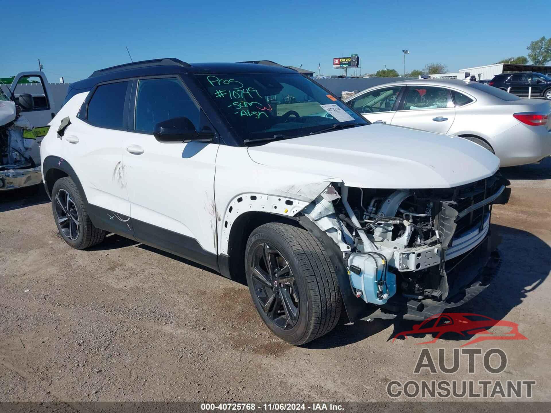 CHEVROLET TRAILBLAZER 2021 - KL79MTSLXMB085361
