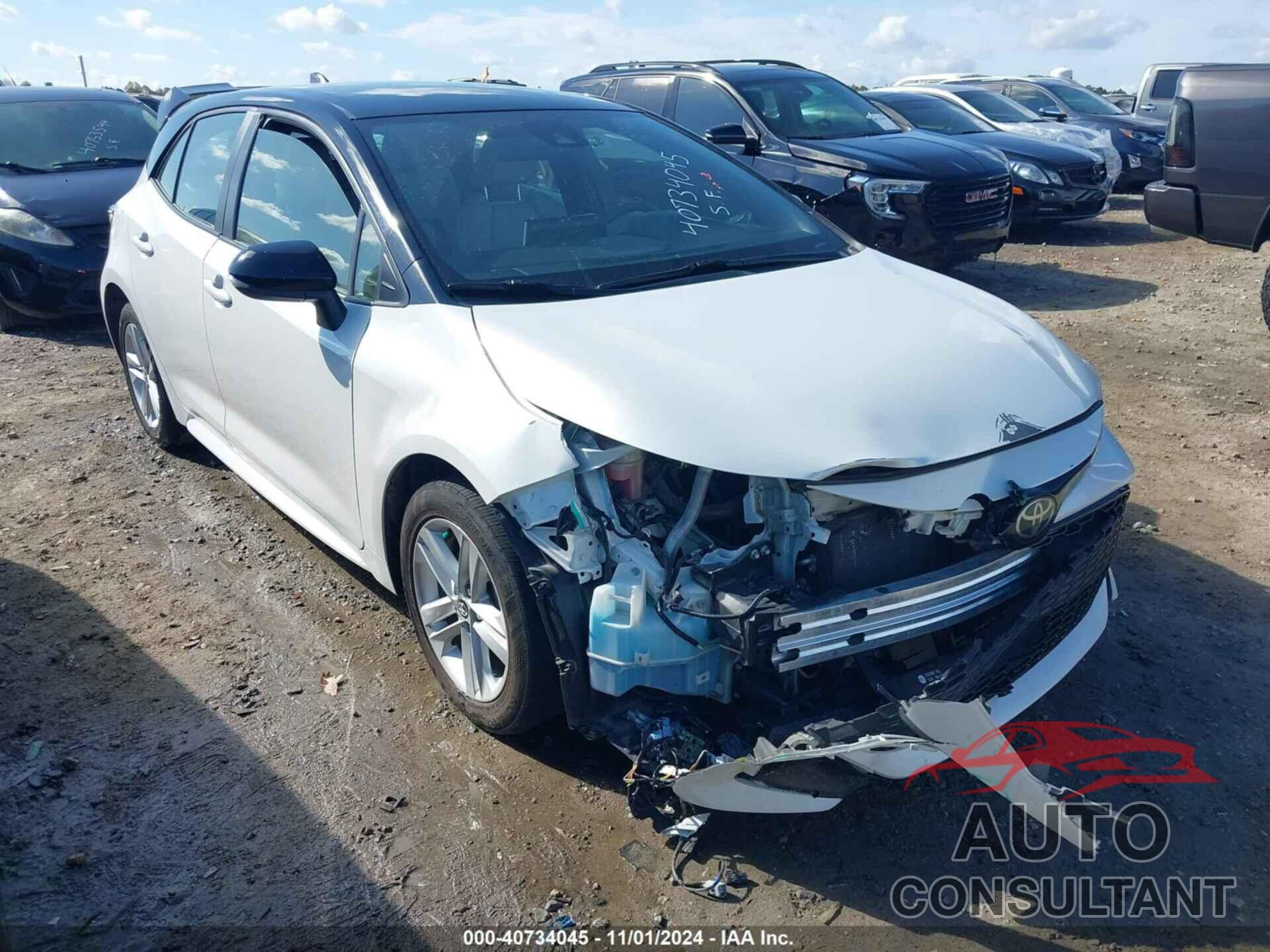 TOYOTA COROLLA 2021 - JTNB4MBE9M3122918