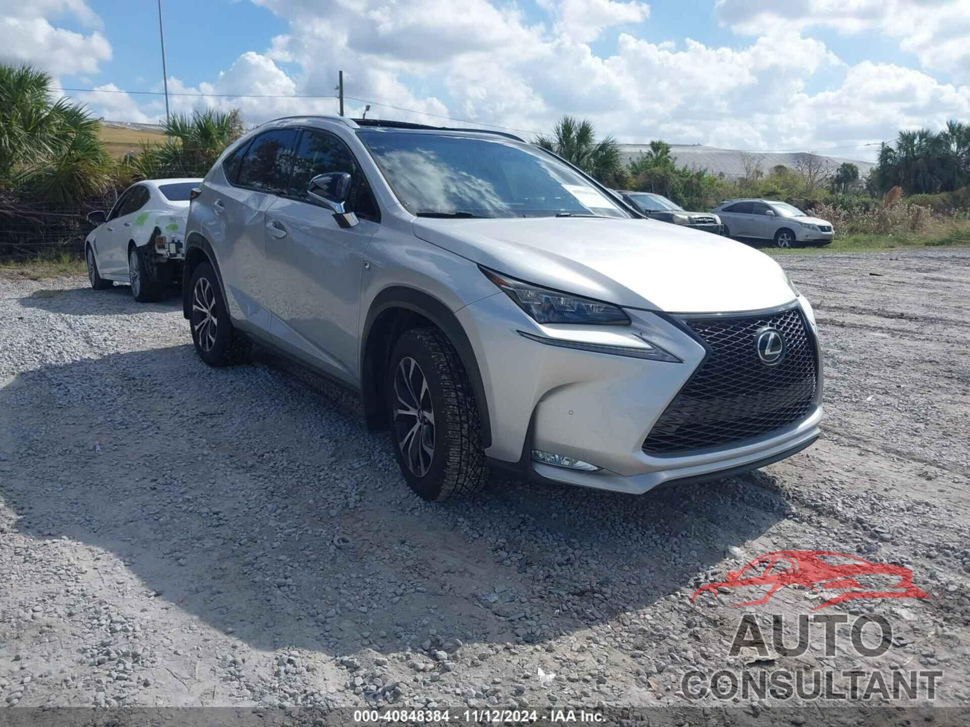 LEXUS NX 200T 2016 - JTJBARBZ8G2046967