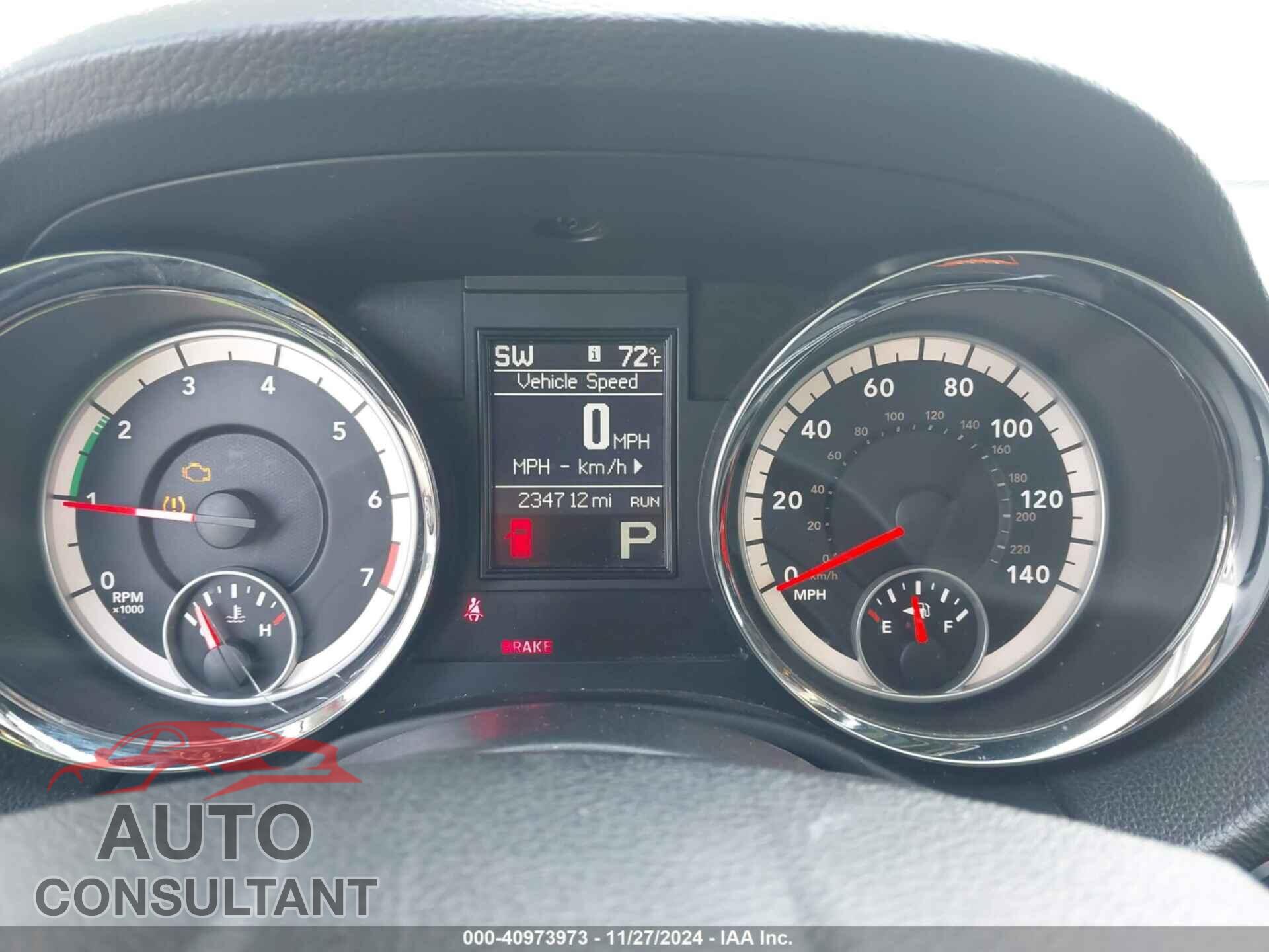 DODGE DURANGO 2013 - 1C4RDHAGXDC698675