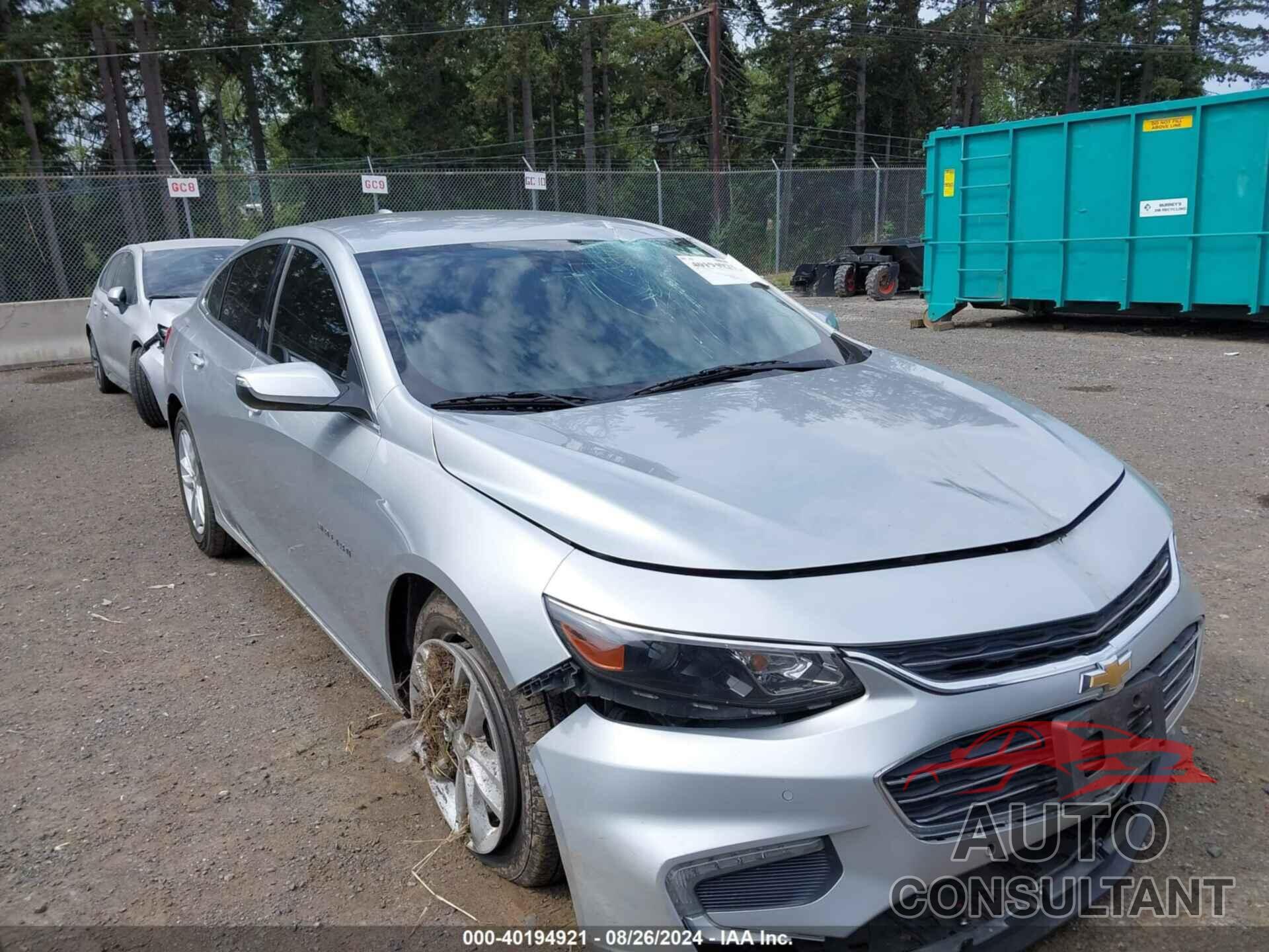 CHEVROLET MALIBU 2016 - 1G1ZE5ST3GF348727