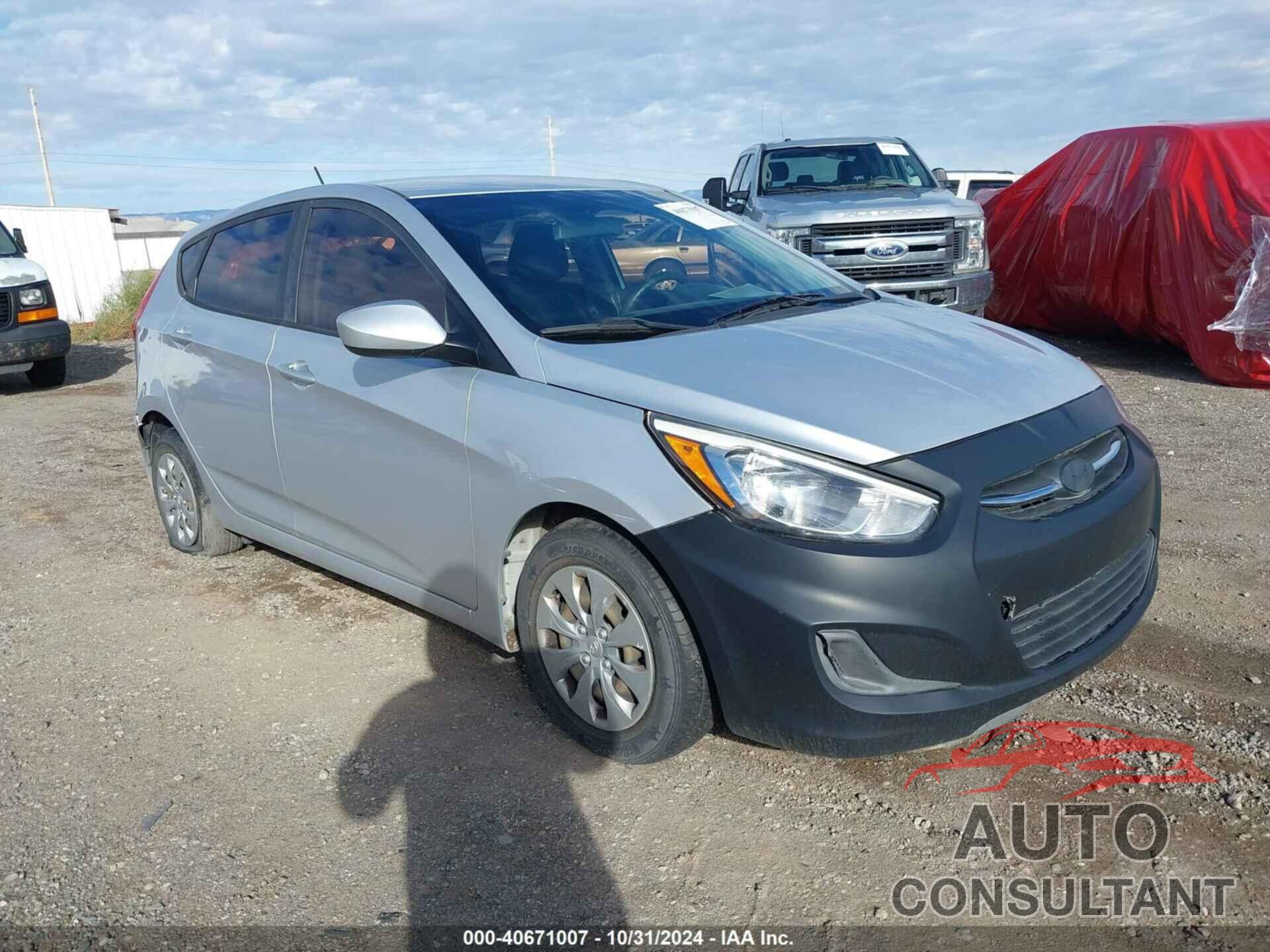 HYUNDAI ACCENT 2017 - KMHCT5AE2HU316897