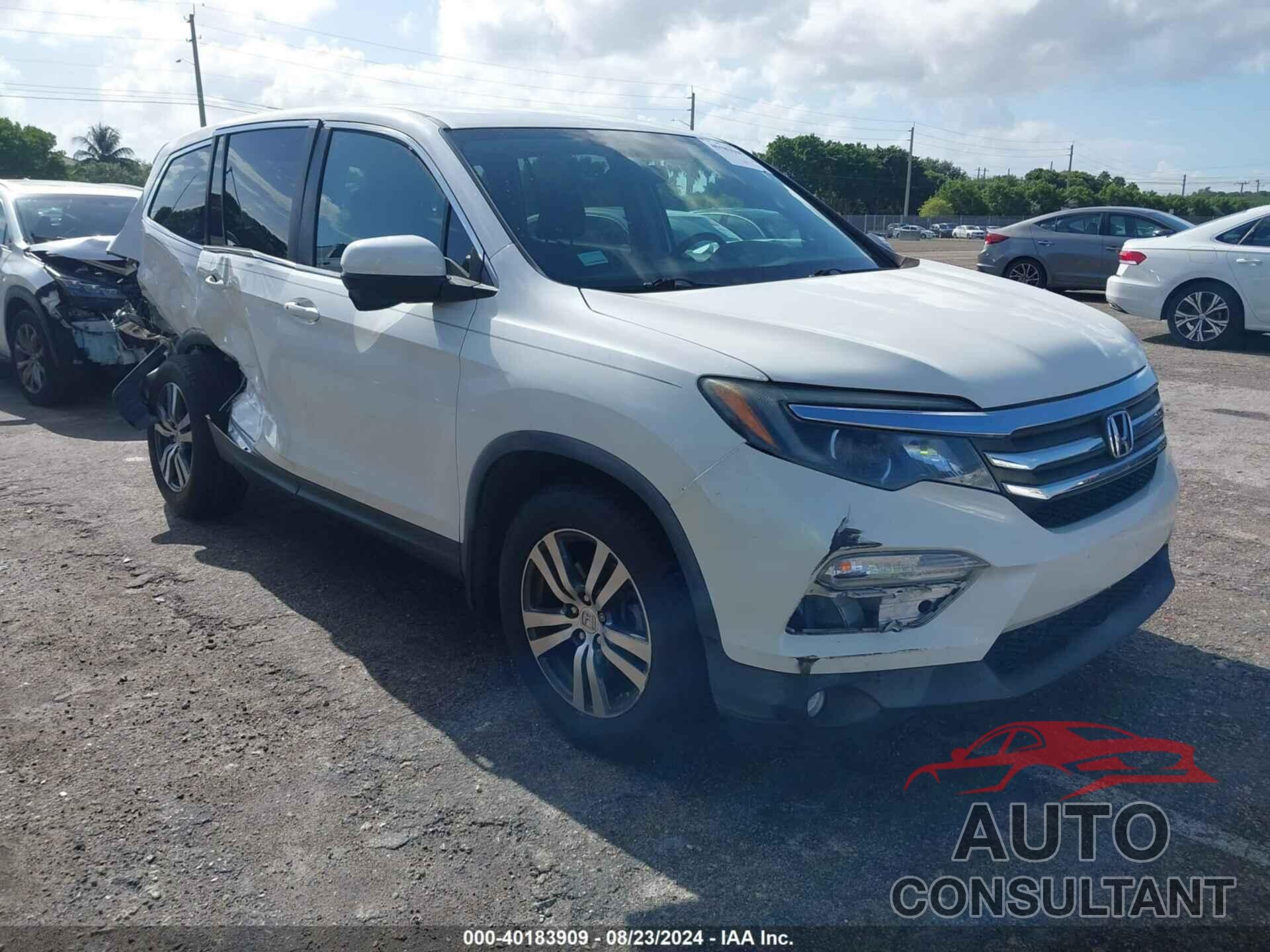 HONDA PILOT 2017 - 5FNYF5H36HB028234