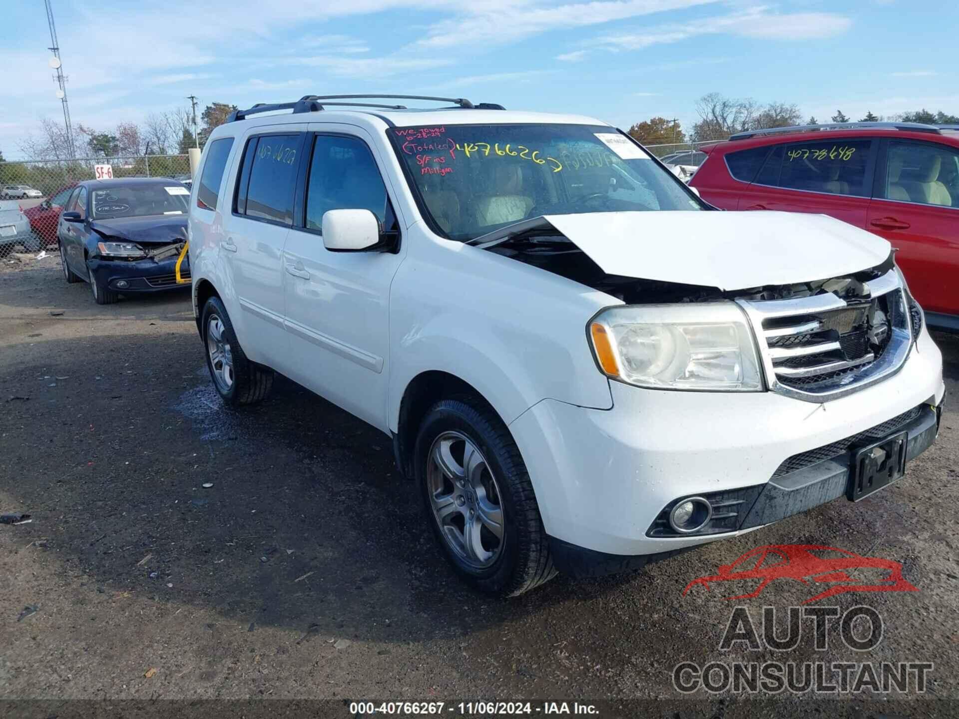 HONDA PILOT 2013 - 5FNYF3H5XDB013042