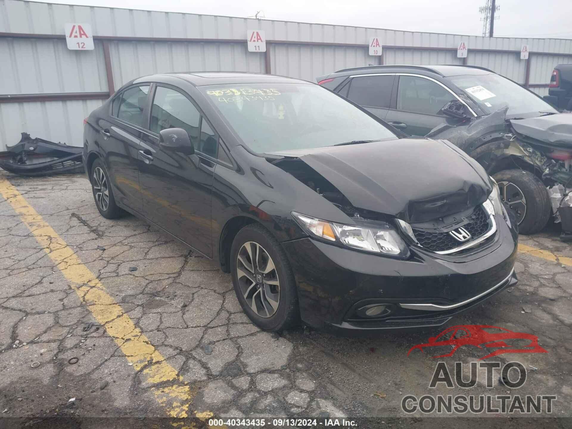 HONDA CIVIC 2013 - 19XFB2F95DE288956