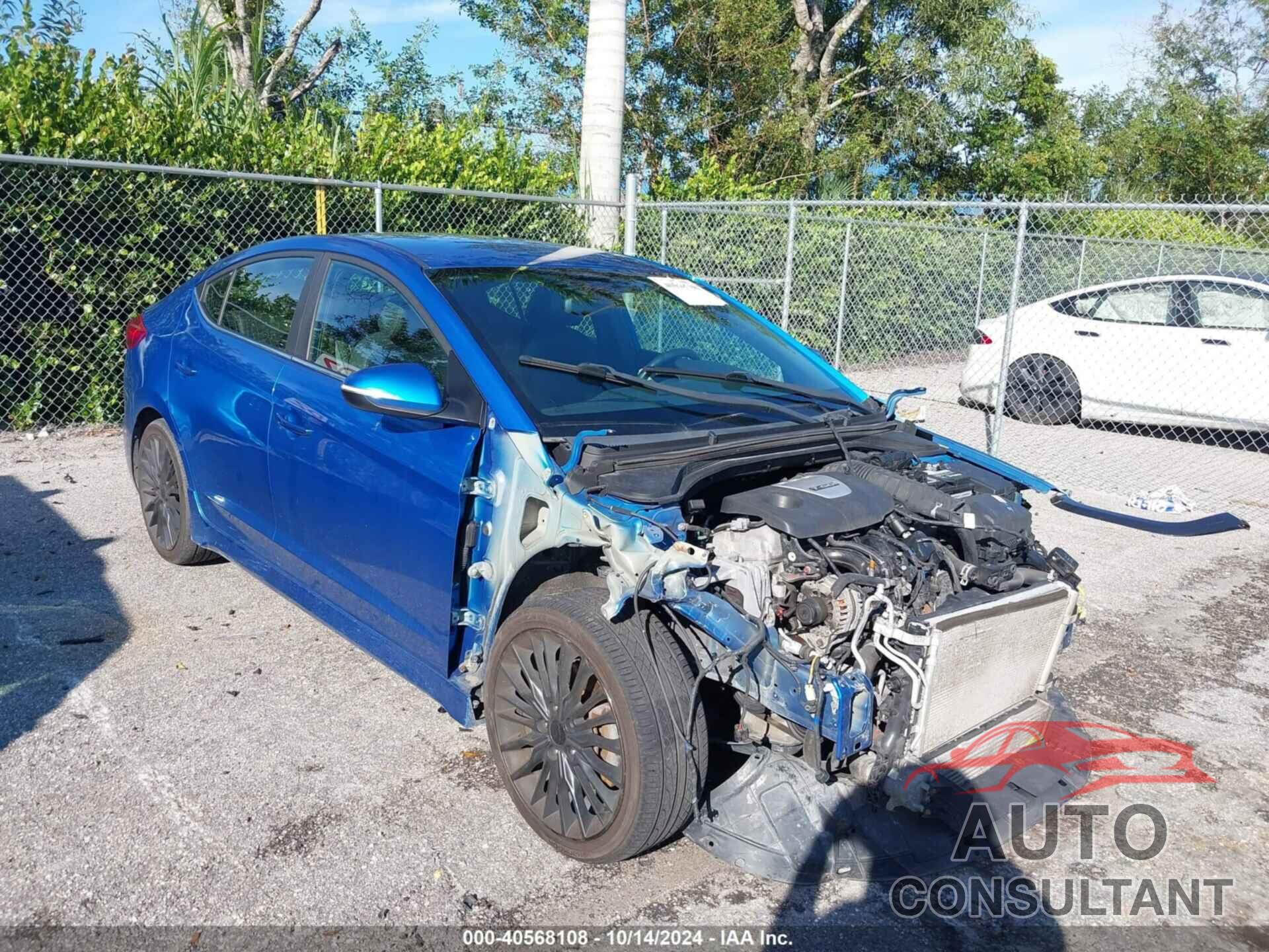 HYUNDAI ELANTRA 2017 - KMHD04LB2HU365382