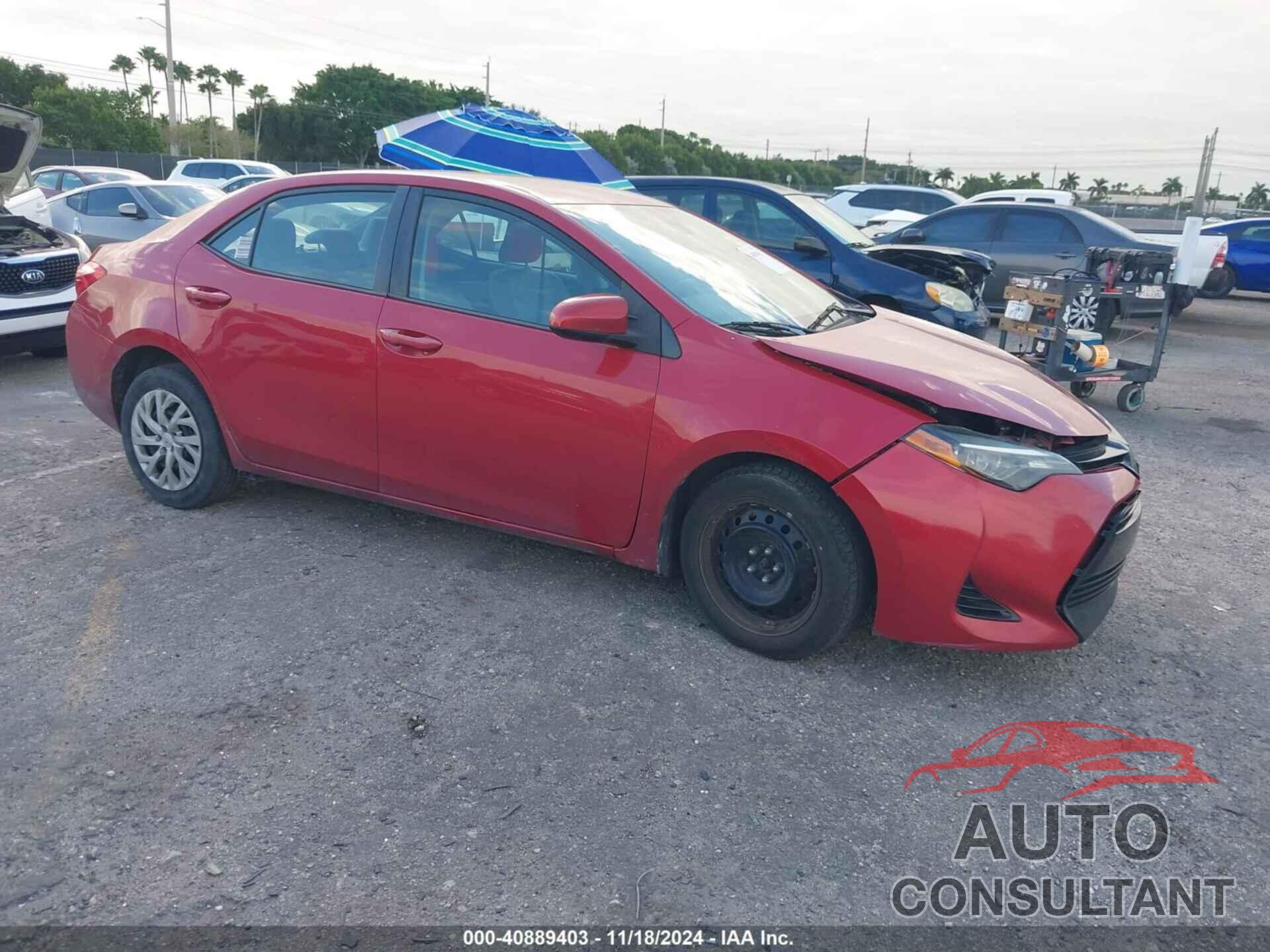 TOYOTA COROLLA 2018 - 2T1BURHE9JC967540