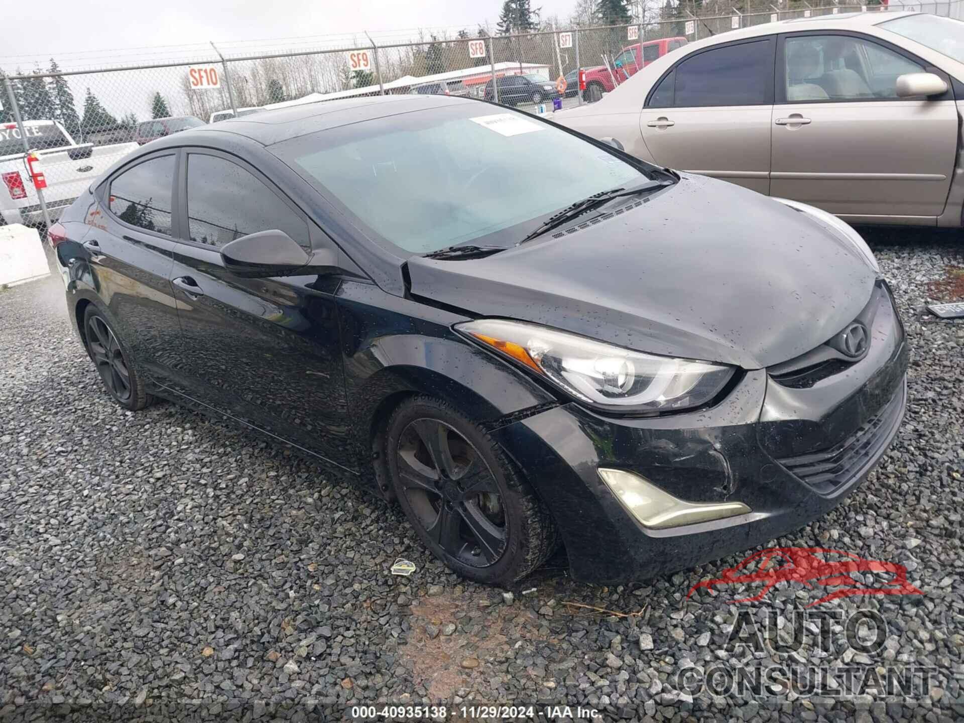 HYUNDAI ELANTRA 2014 - KMHDH4AH1EU044963