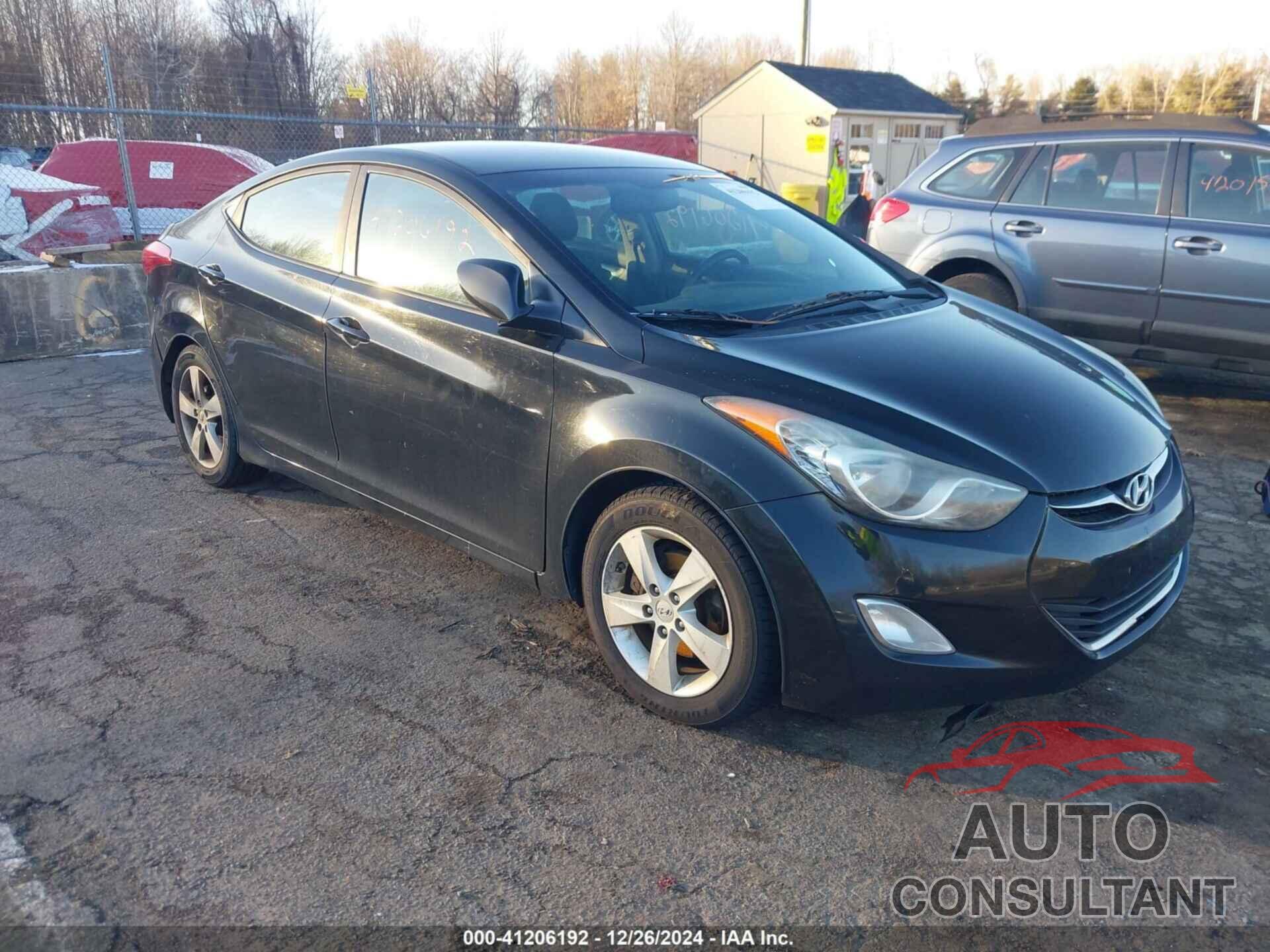 HYUNDAI ELANTRA 2012 - KMHDH4AE8CU254219