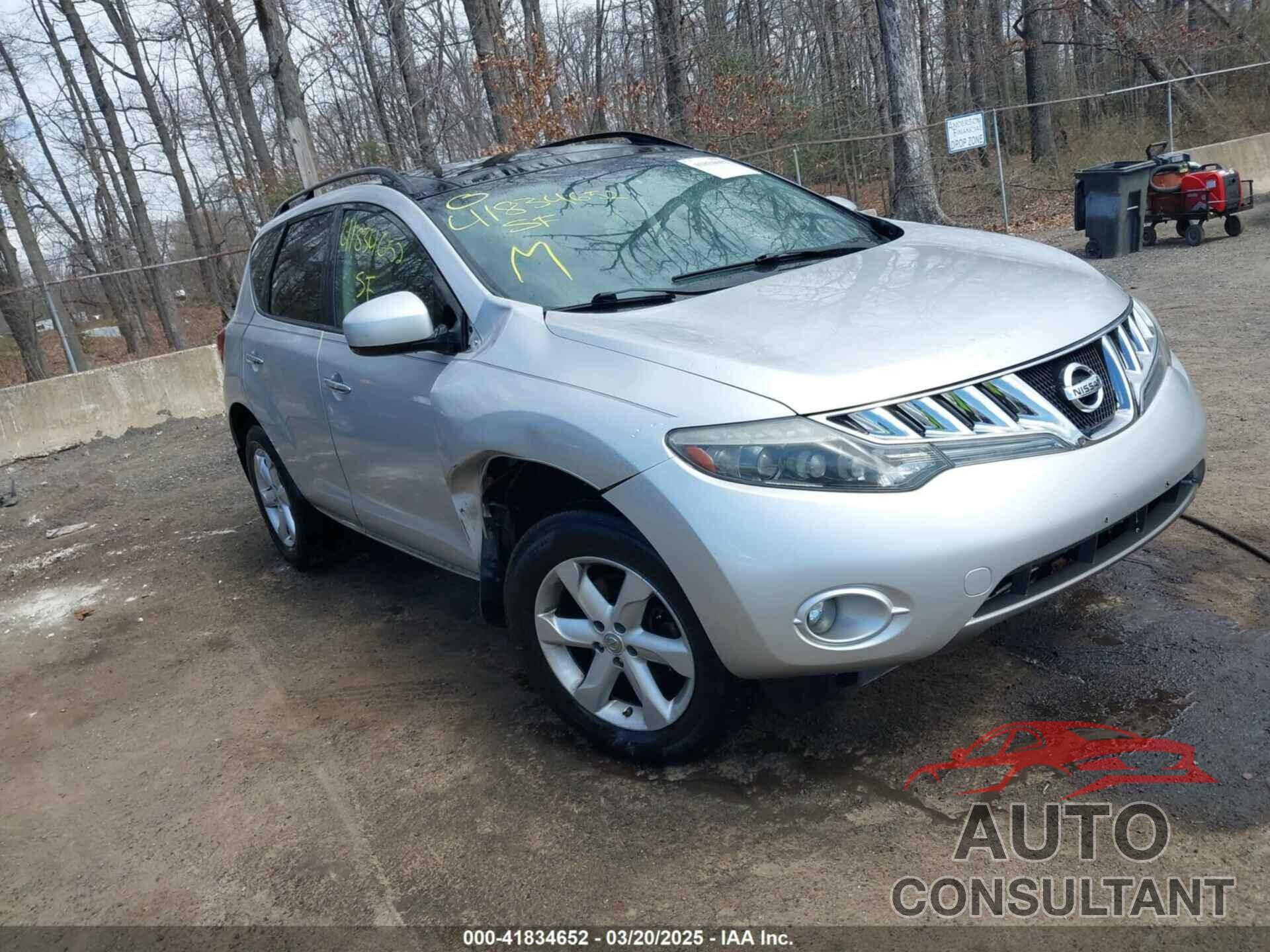 NISSAN MURANO 2009 - JN8AZ18W69W210951