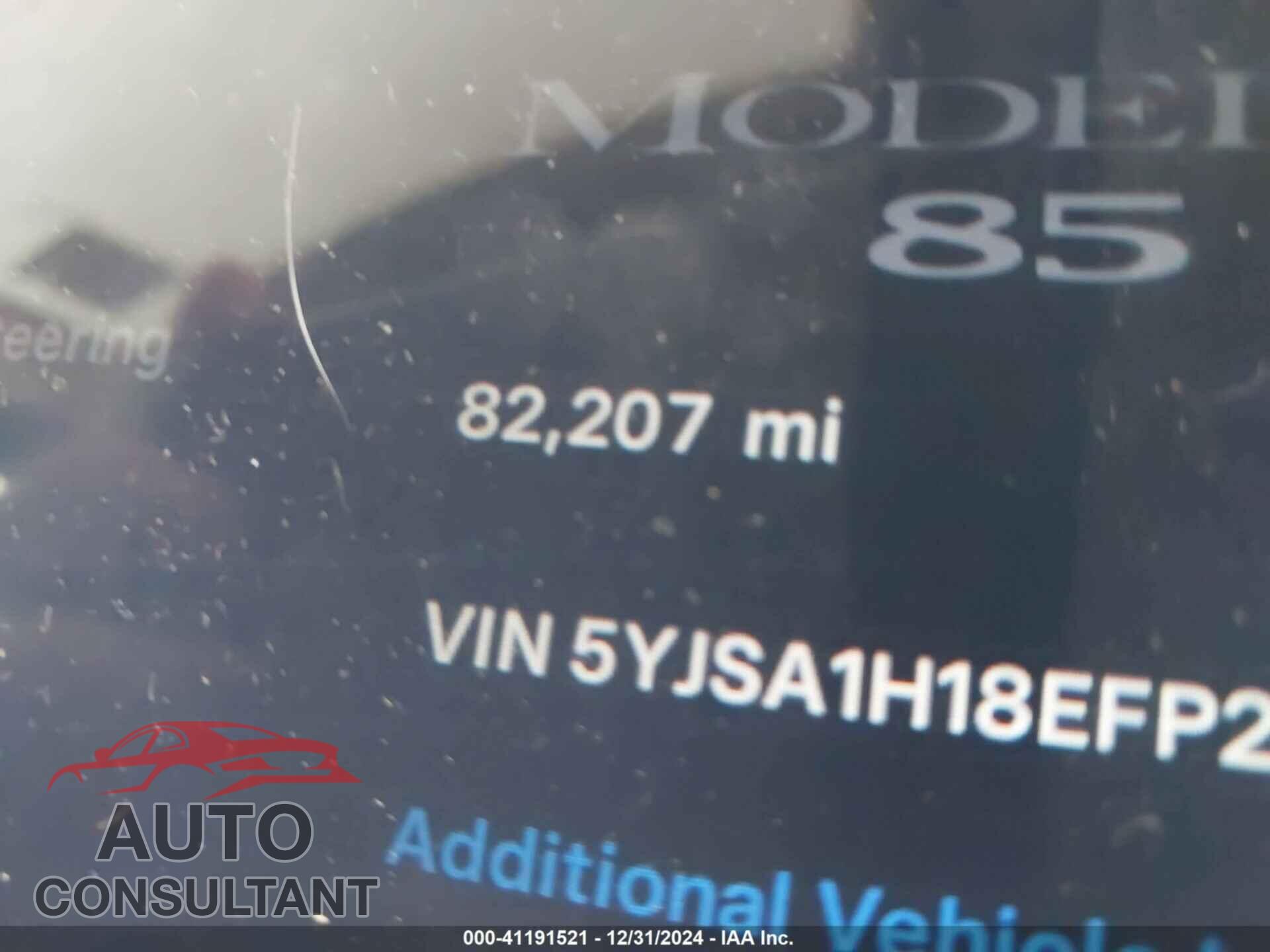 TESLA MODEL S 2014 - 5YJSA1H18EFP28053