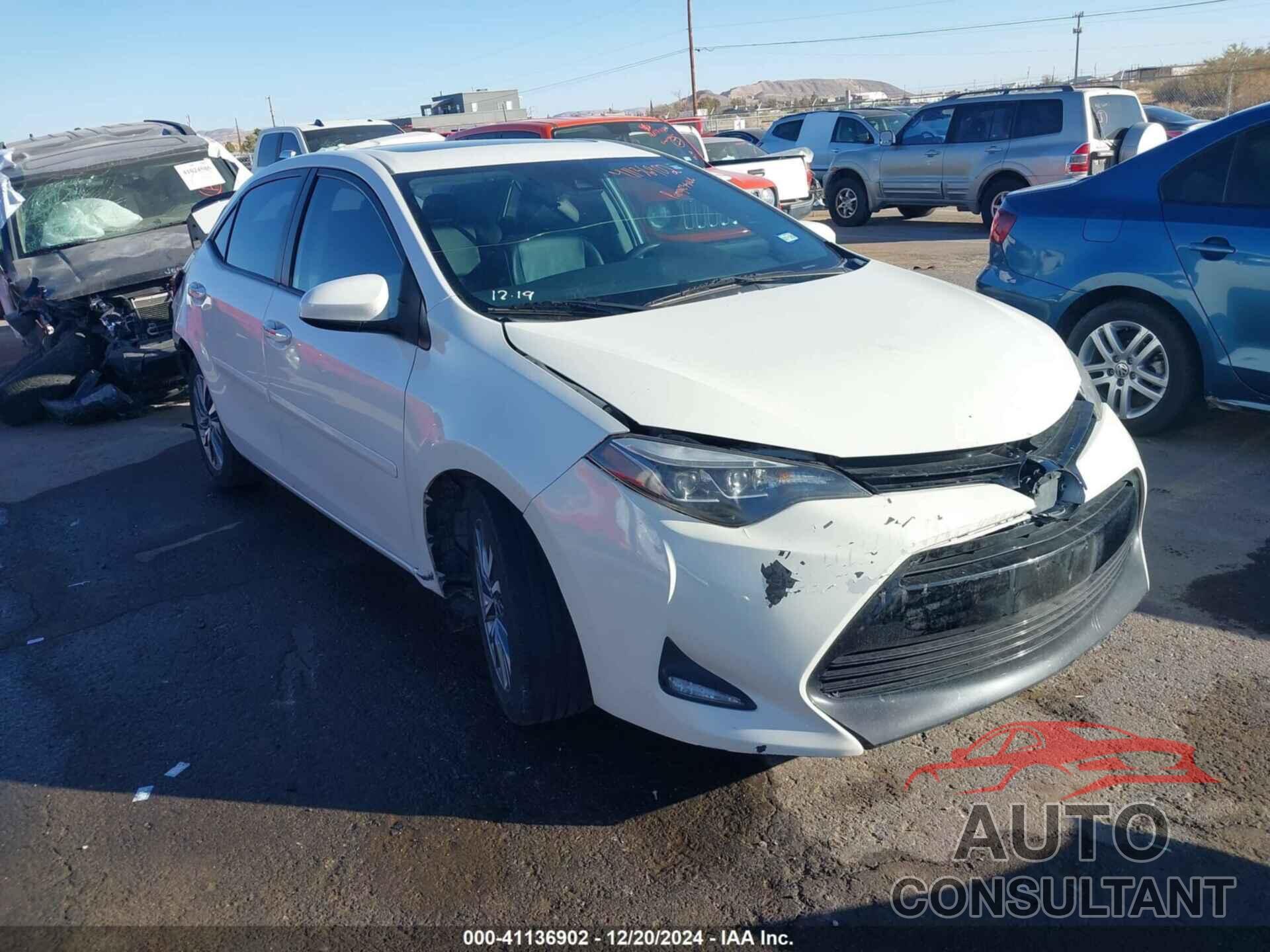 TOYOTA COROLLA 2019 - 5YFBURHE6KP857899