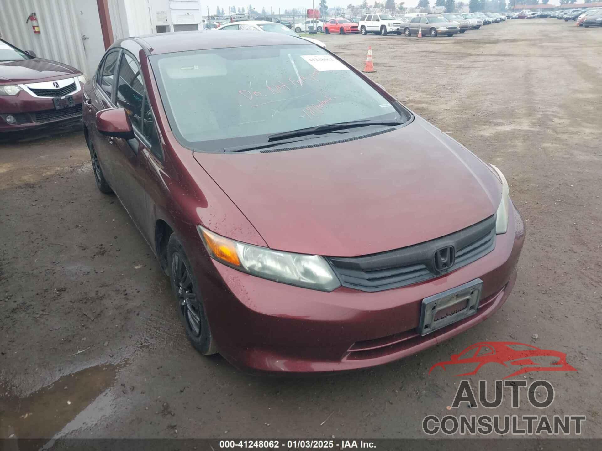 HONDA CIVIC SDN 2012 - 19XFB2F59CE389557