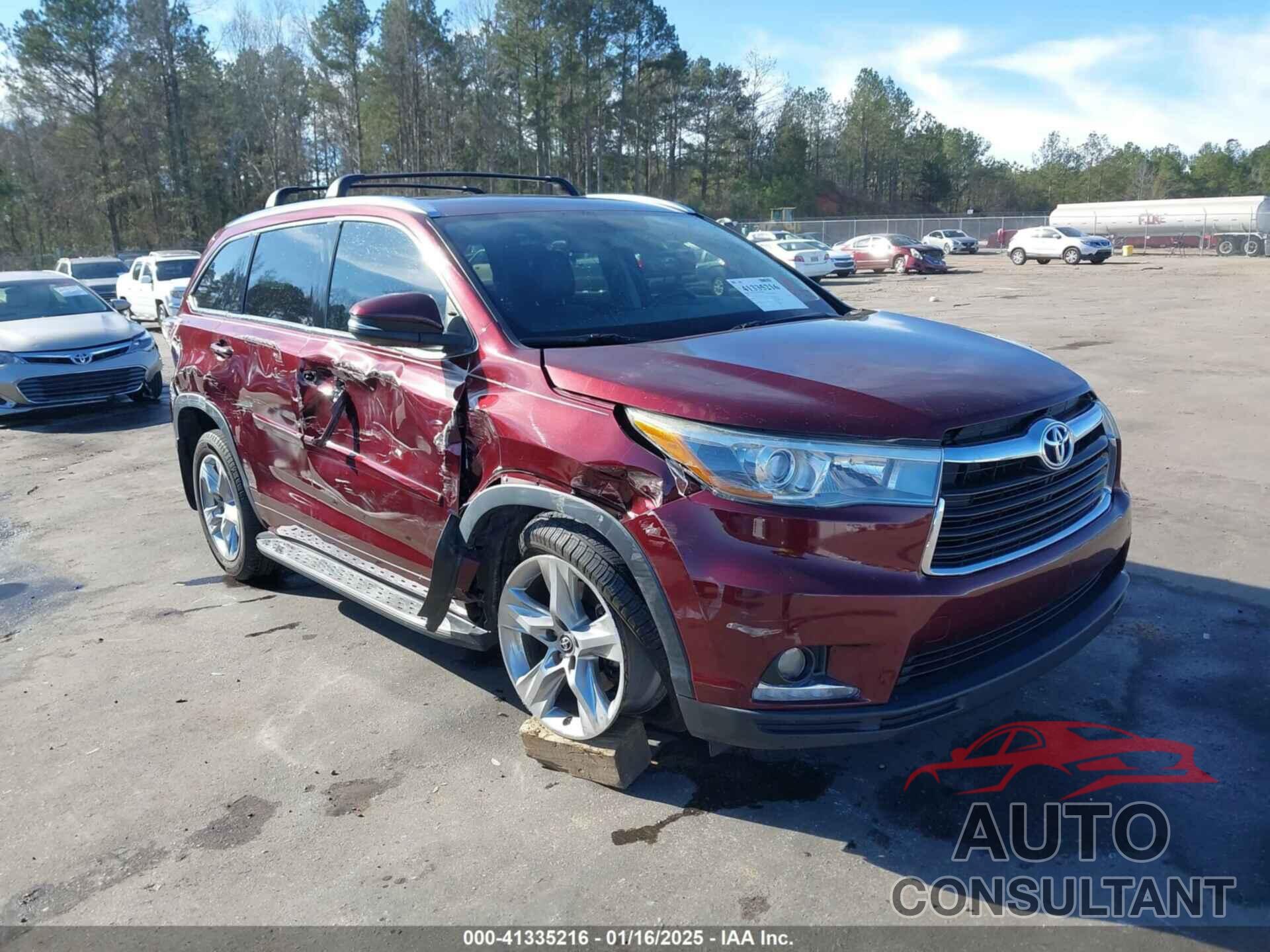TOYOTA HIGHLANDER 2016 - 5TDYKRFH4GS157410