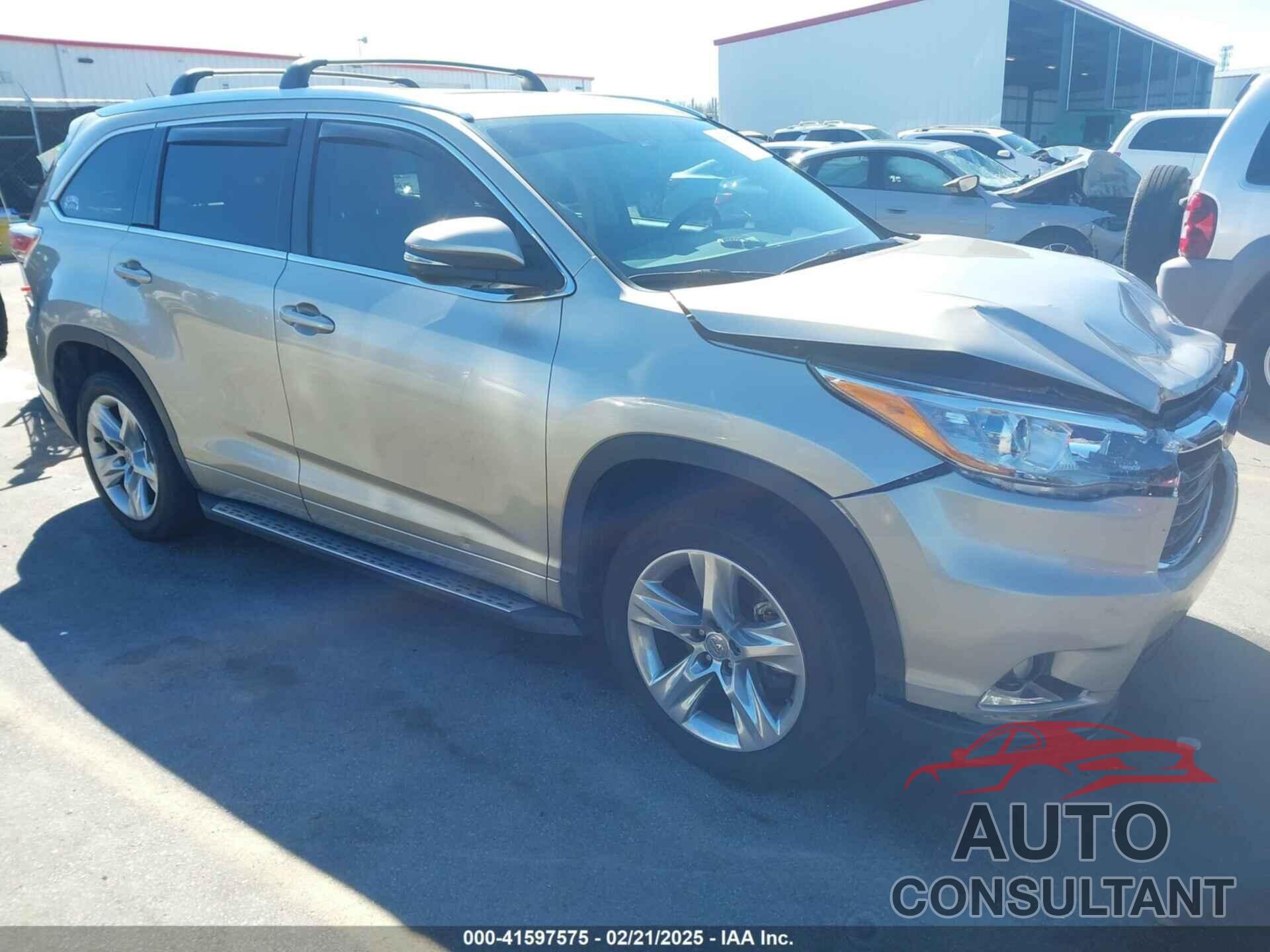 TOYOTA HIGHLANDER 2015 - 5TDYKRFH8FS049760