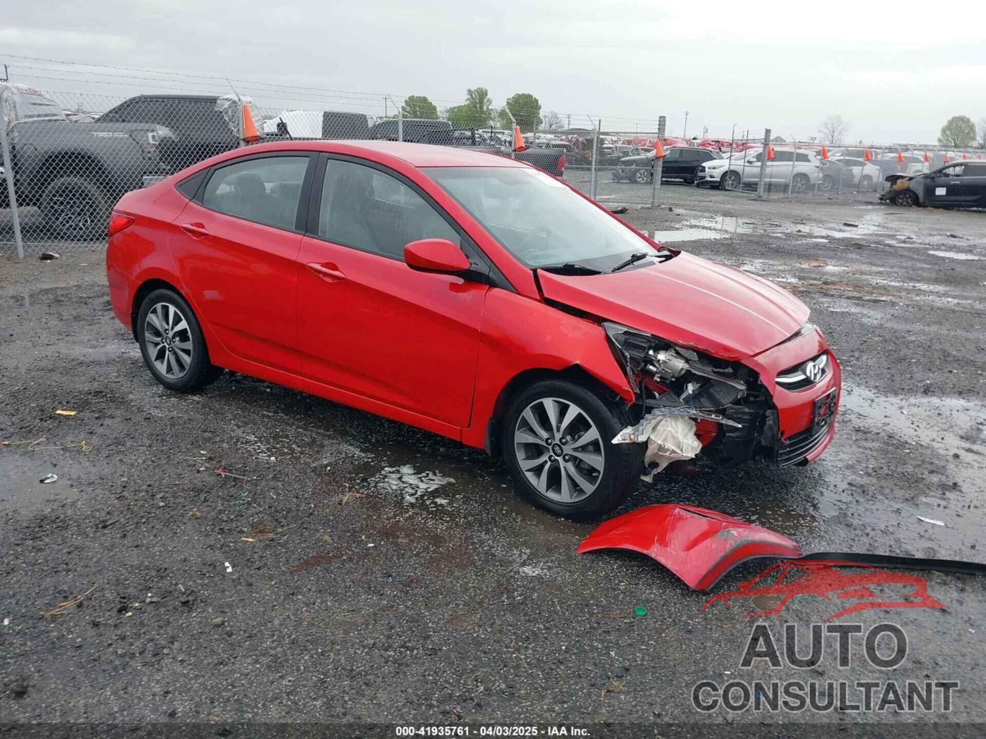 HYUNDAI ACCENT 2015 - KMHCU4AE3FU806849