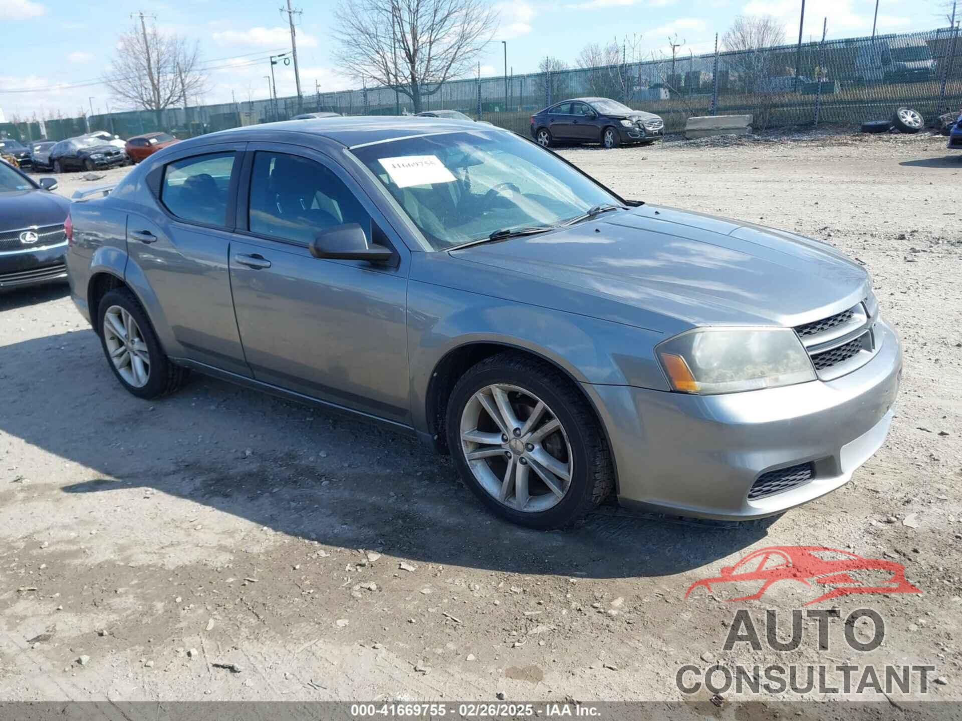 DODGE AVENGER 2013 - 1C3CDZAG3DN748367
