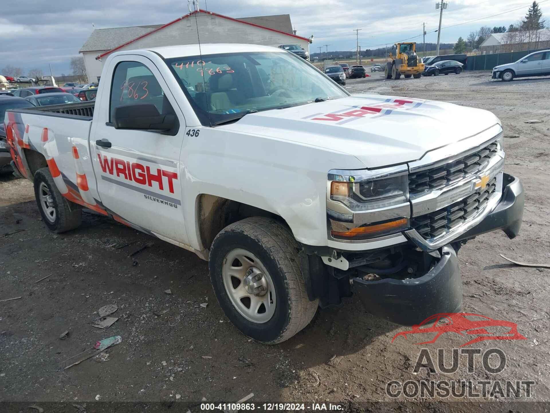 CHEVROLET SILVERADO 1500 2017 - 1GCNCNEH9HZ176805