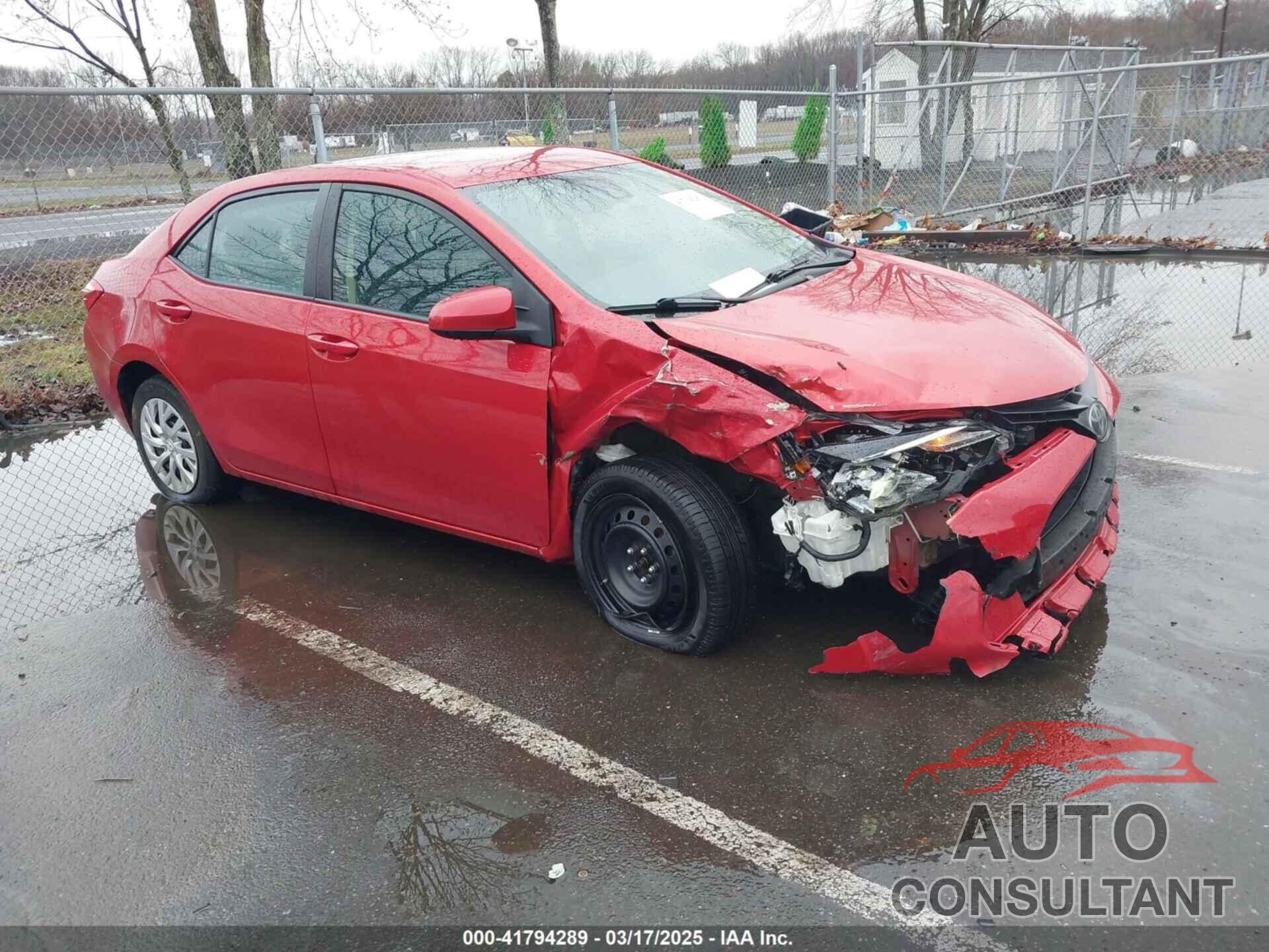 TOYOTA COROLLA 2019 - 5YFBURHE6KP907992