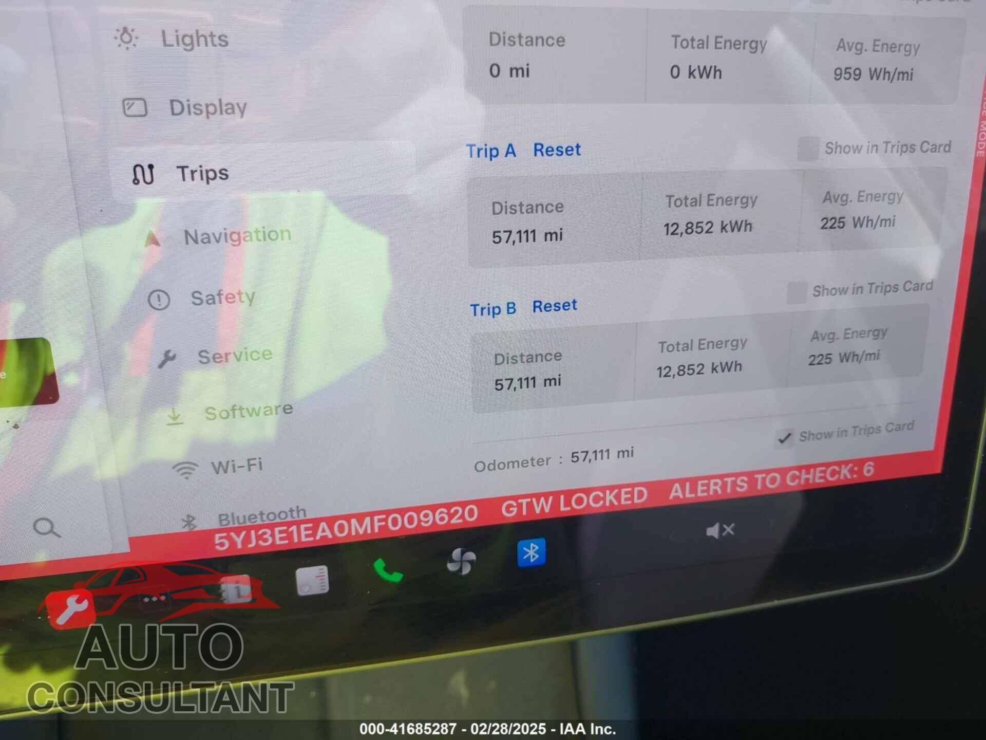 TESLA MODEL 3 2021 - 5YJ3E1EA0MF009620