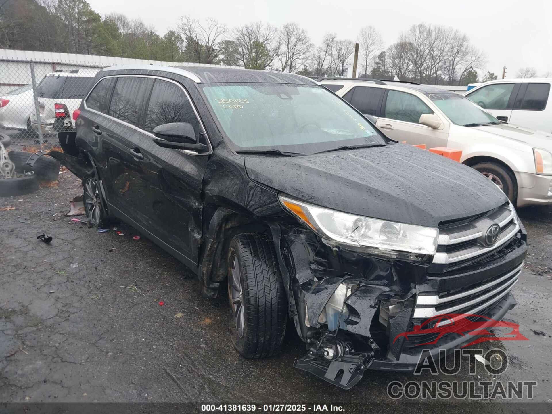 TOYOTA HIGHLANDER 2019 - 5TDJZRFH9KS597953