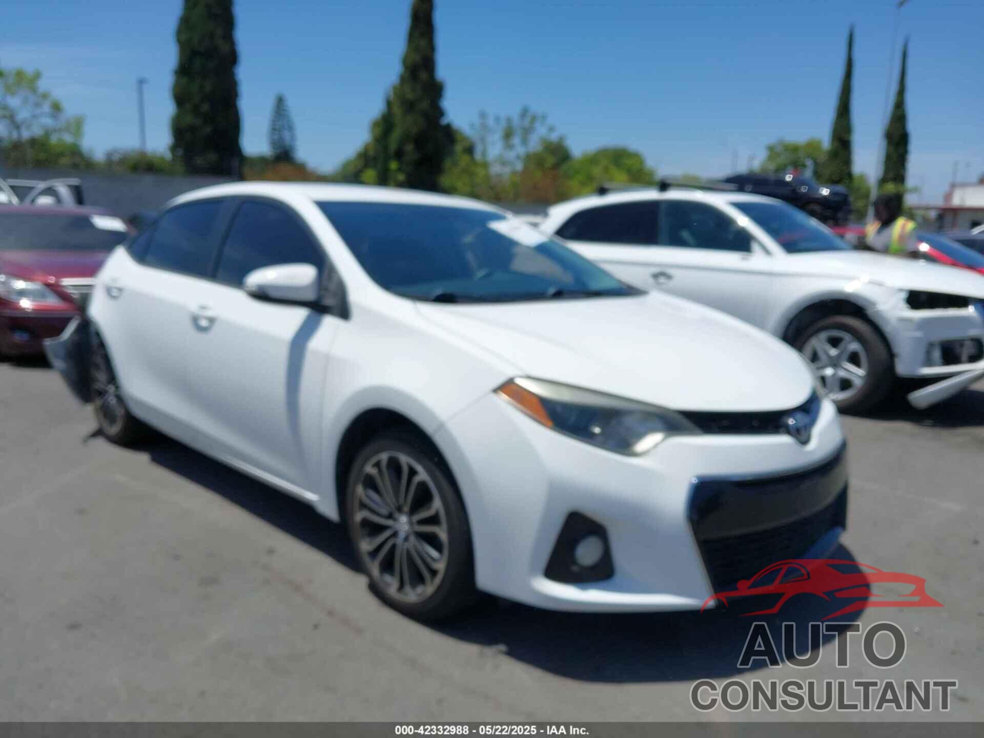 TOYOTA COROLLA 2016 - 5YFBURHE5GP378218