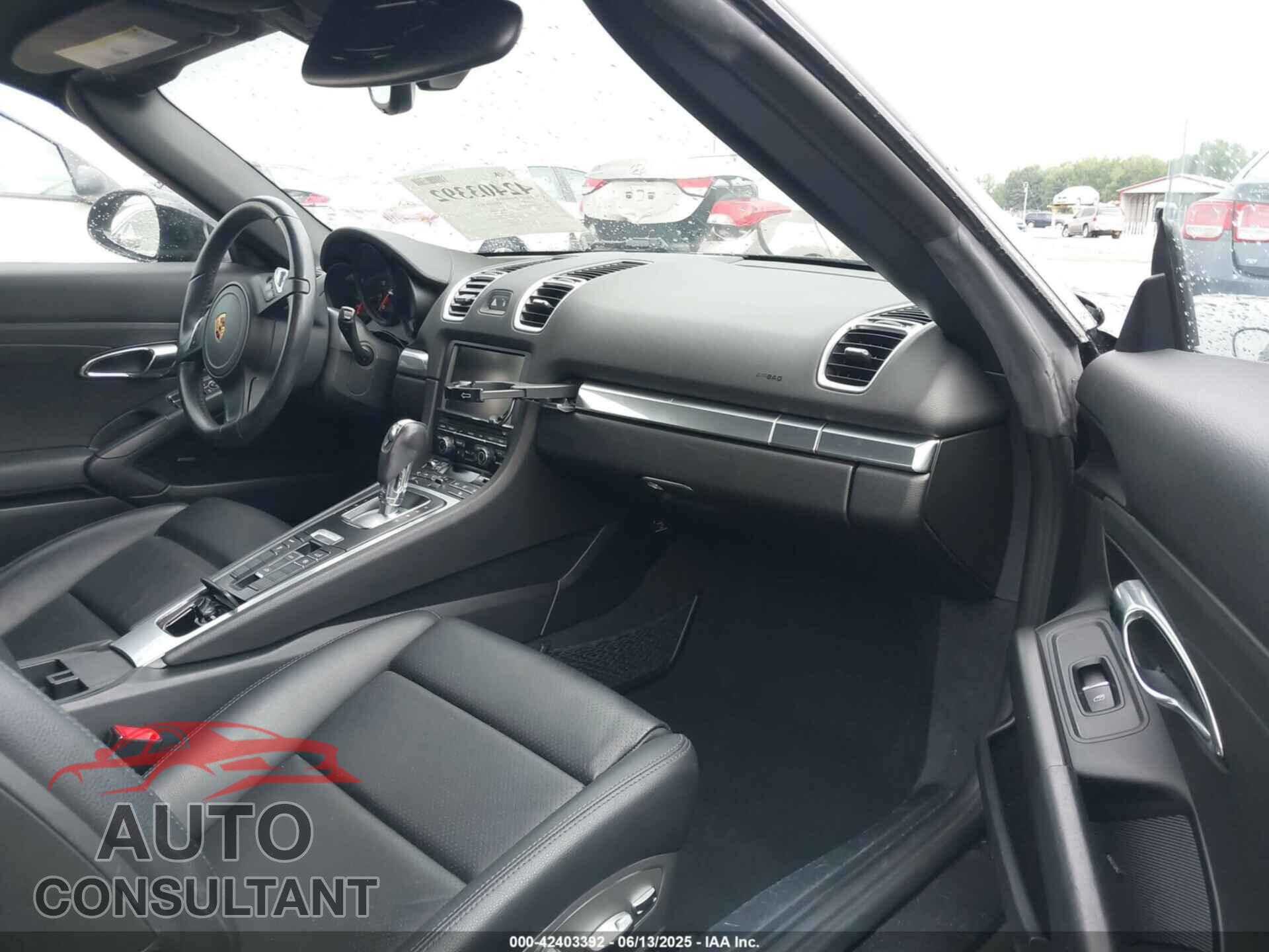 PORSCHE BOXSTER 2016 - WP0CA2A80GS120809
