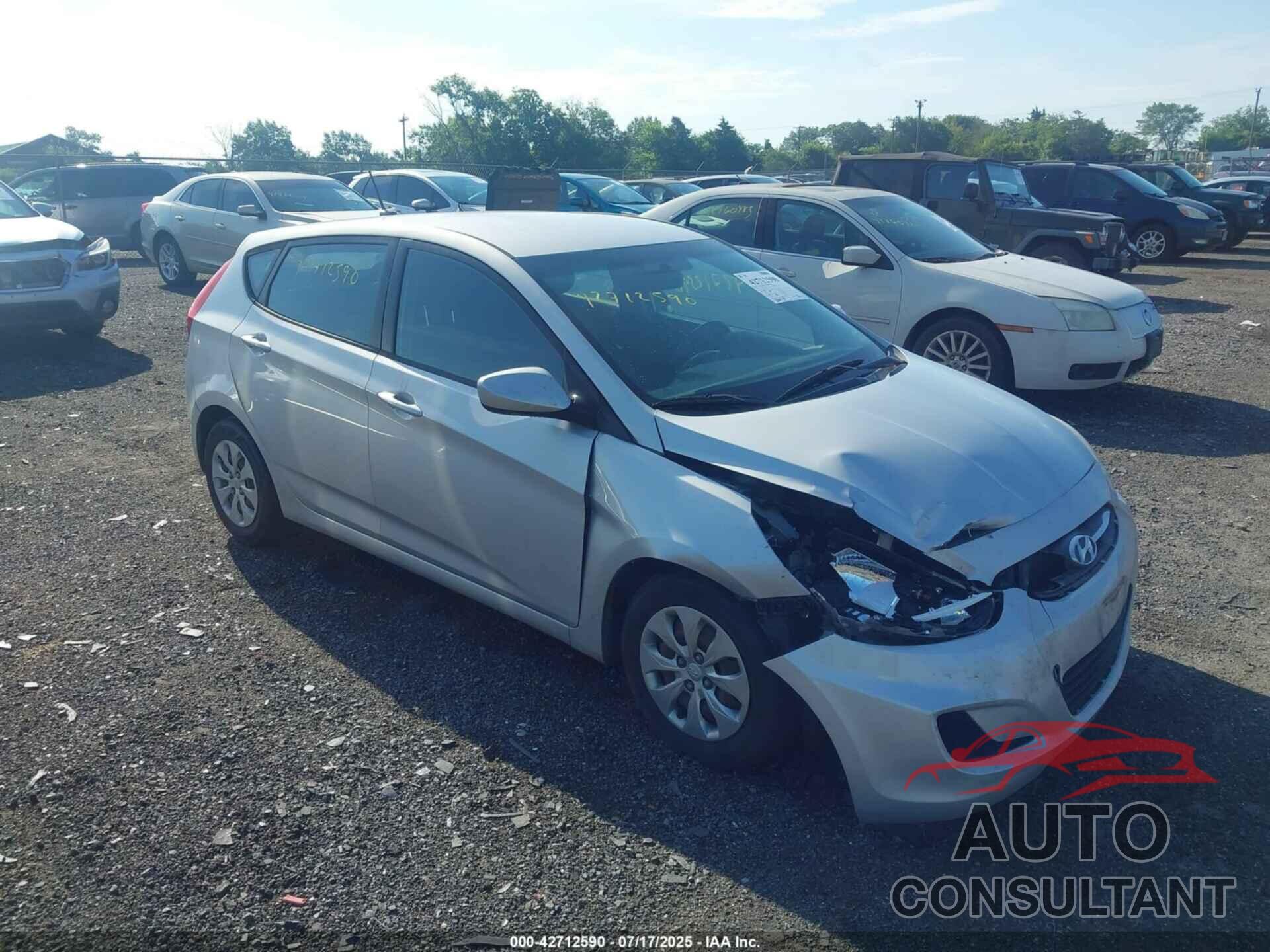 HYUNDAI ACCENT 2016 - KMHCT5AE9GU257474