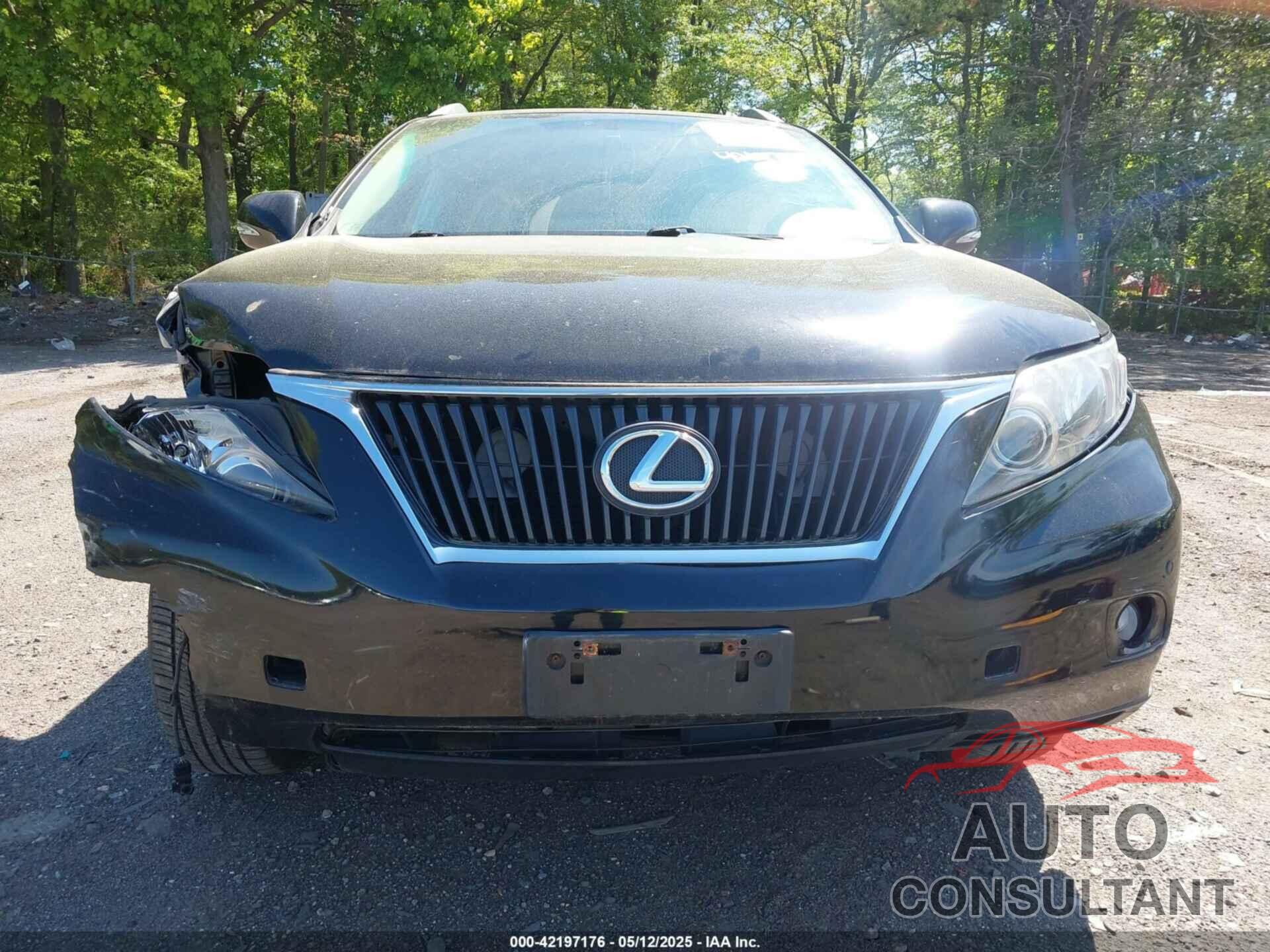 LEXUS RX 350 2012 - 2T2BK1BAXCC149004