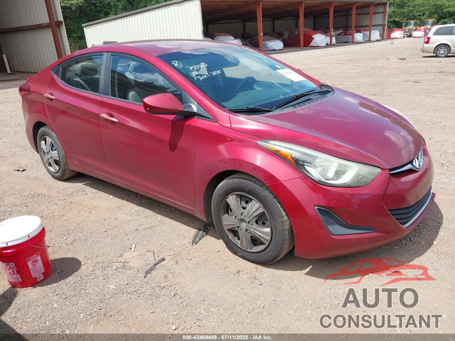 HYUNDAI ELANTRA 2016 - 5NPDH4AE5GH750907