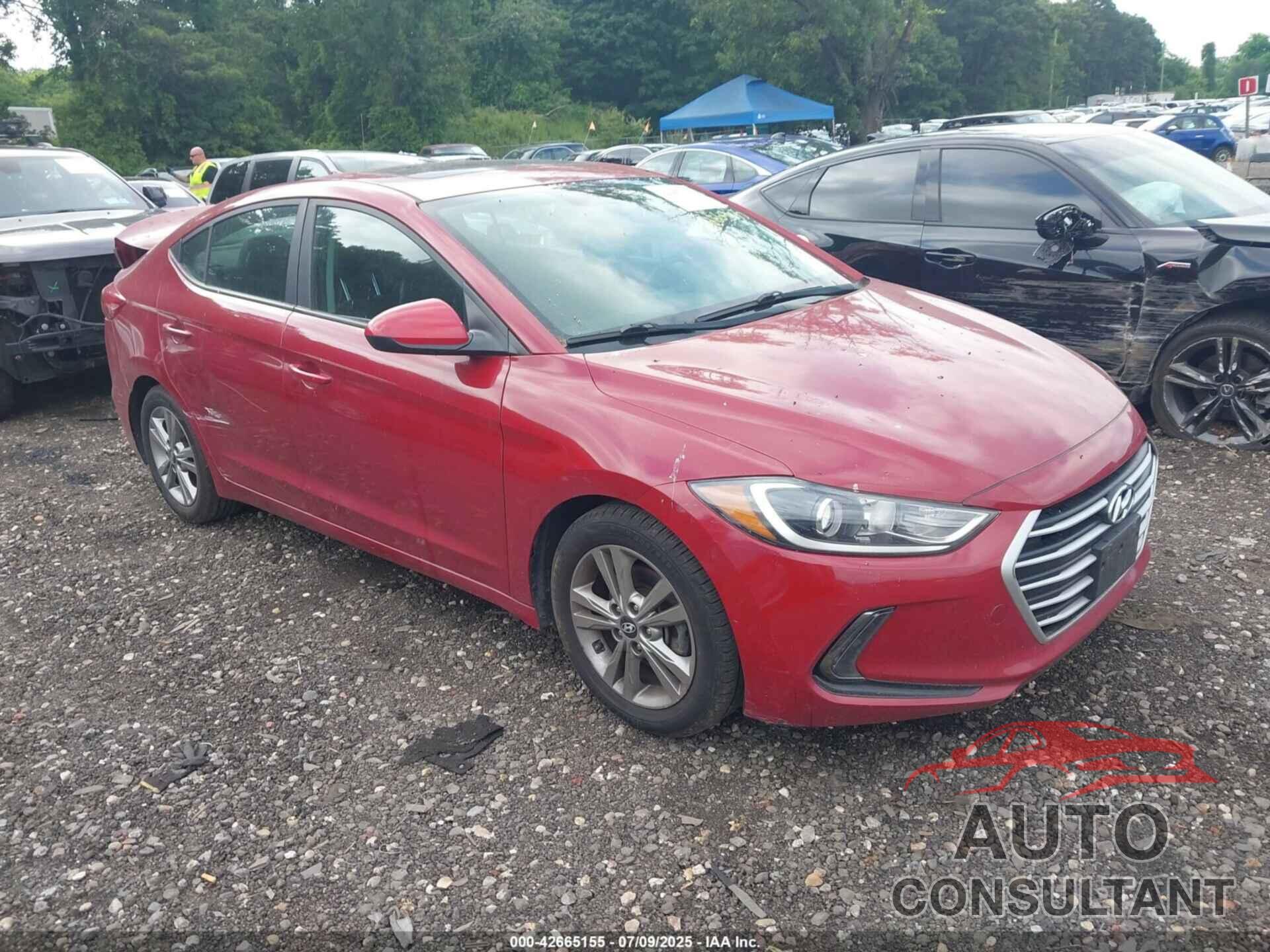 HYUNDAI ELANTRA 2017 - KMHD84LF7HU274345