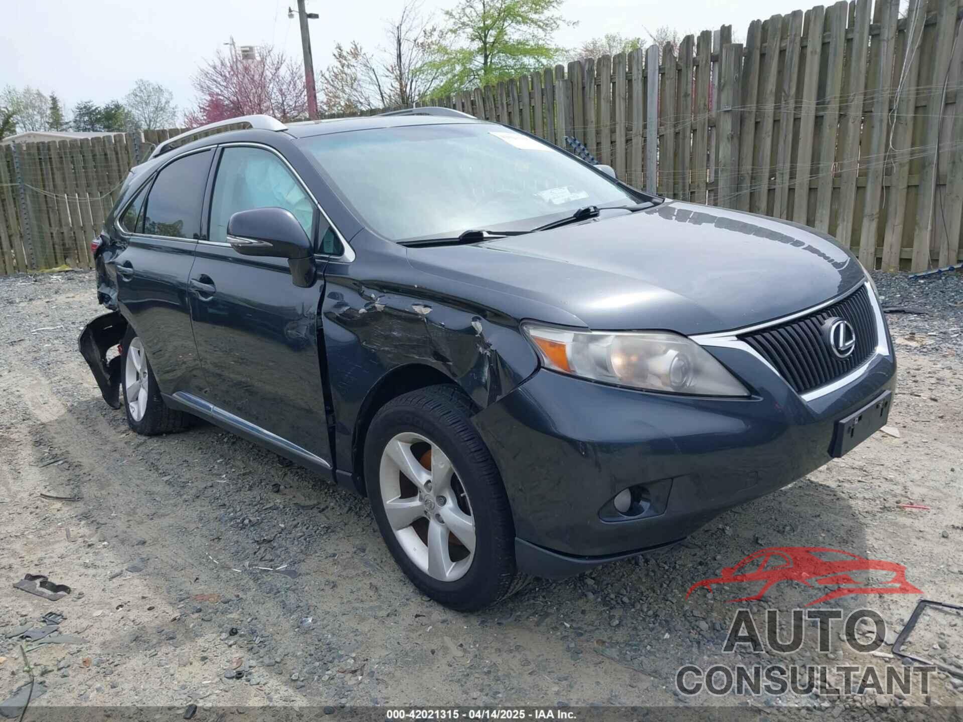 LEXUS RX 350 2011 - 2T2BK1BA1BC091928
