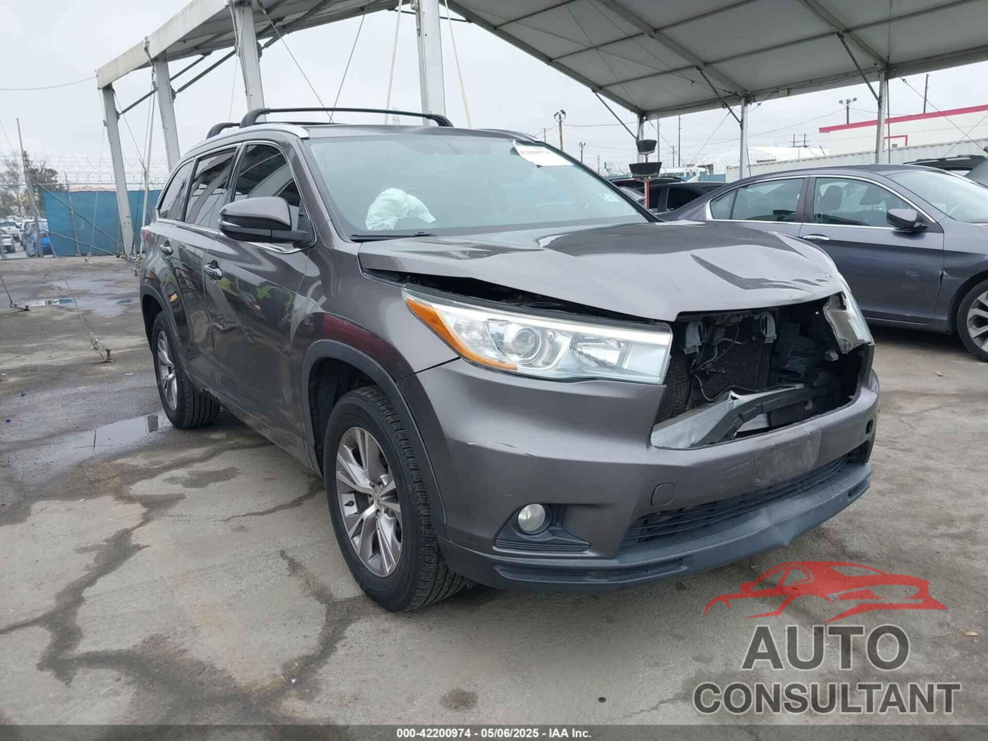 TOYOTA HIGHLANDER 2015 - 5TDKKRFH0FS085822