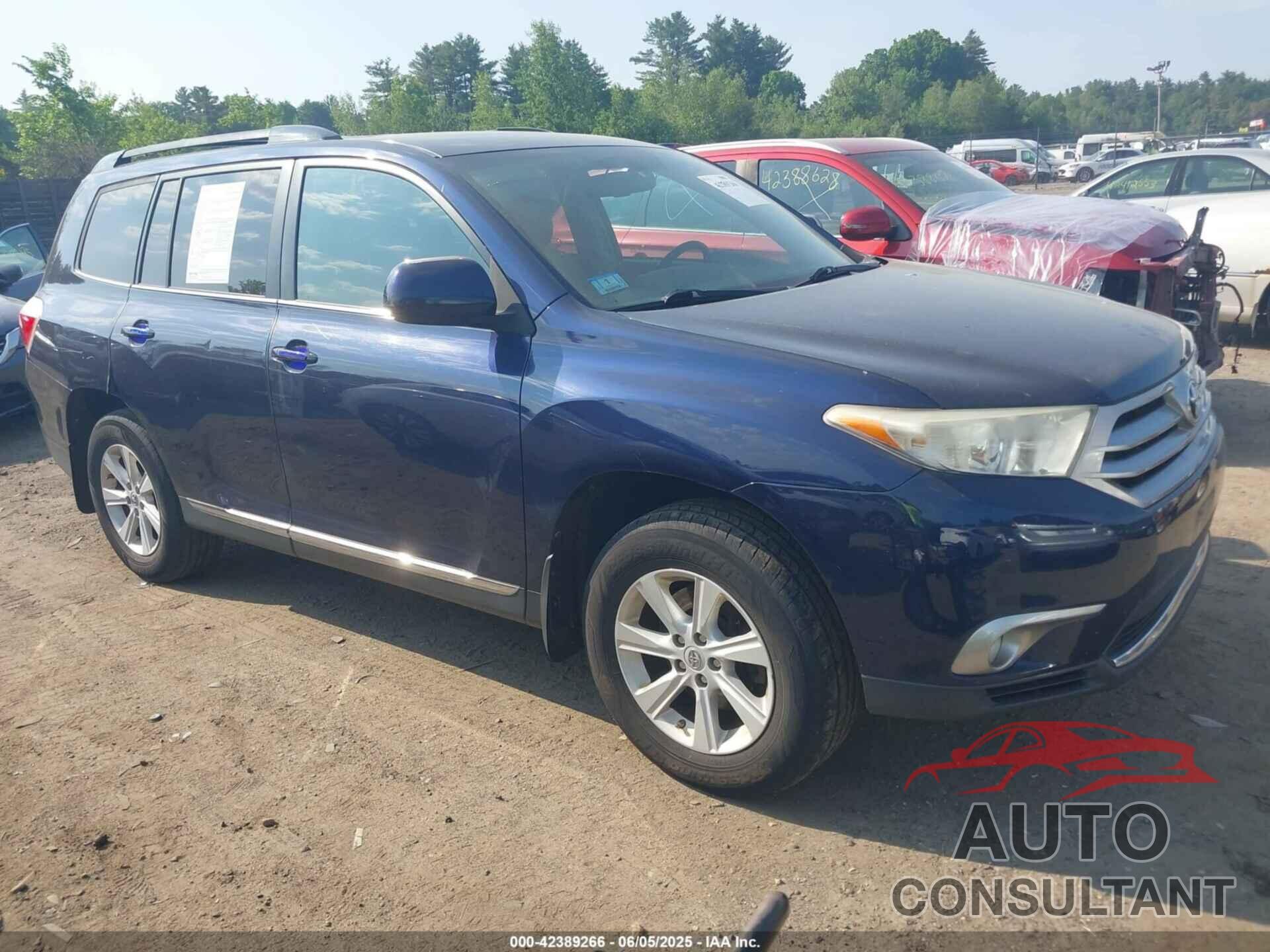 TOYOTA HIGHLANDER 2013 - 5TDBK3EH6DS269027