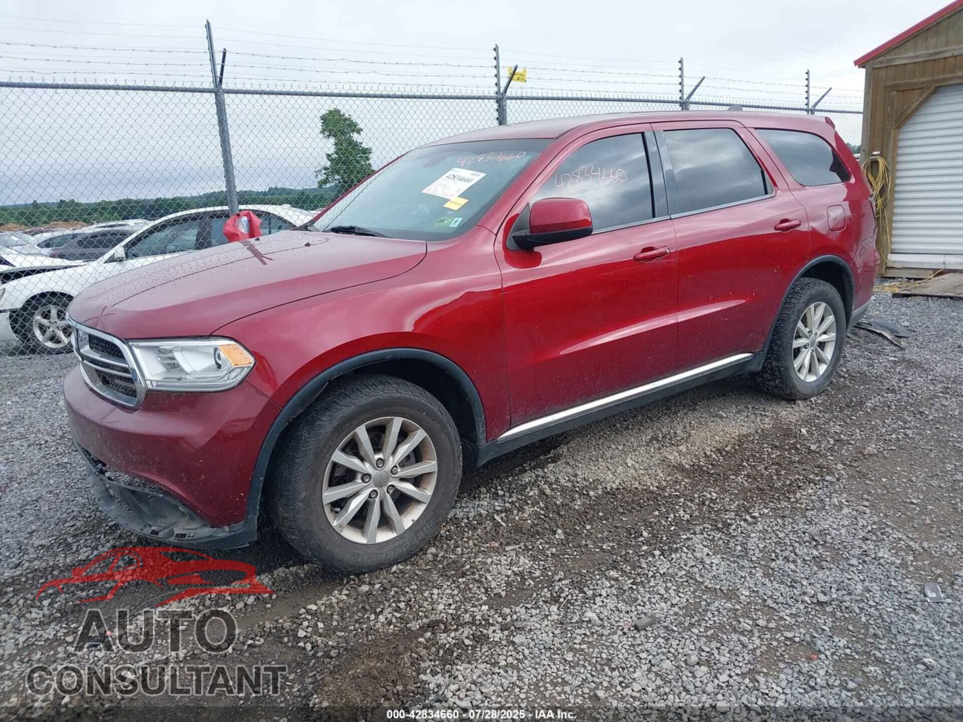DODGE DURANGO 2015 - 1C4RDJAG9FC176971