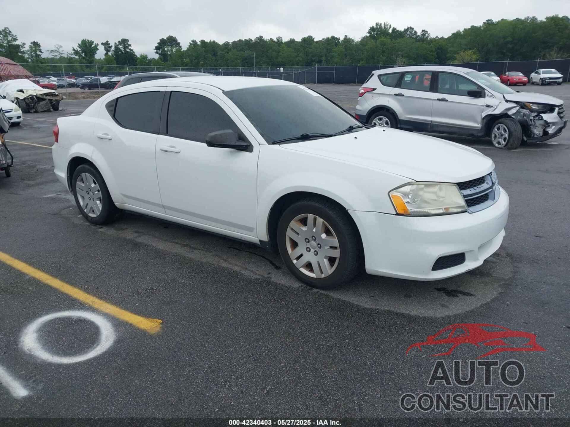 DODGE AVENGER 2012 - 1C3CDZAB1CN220376