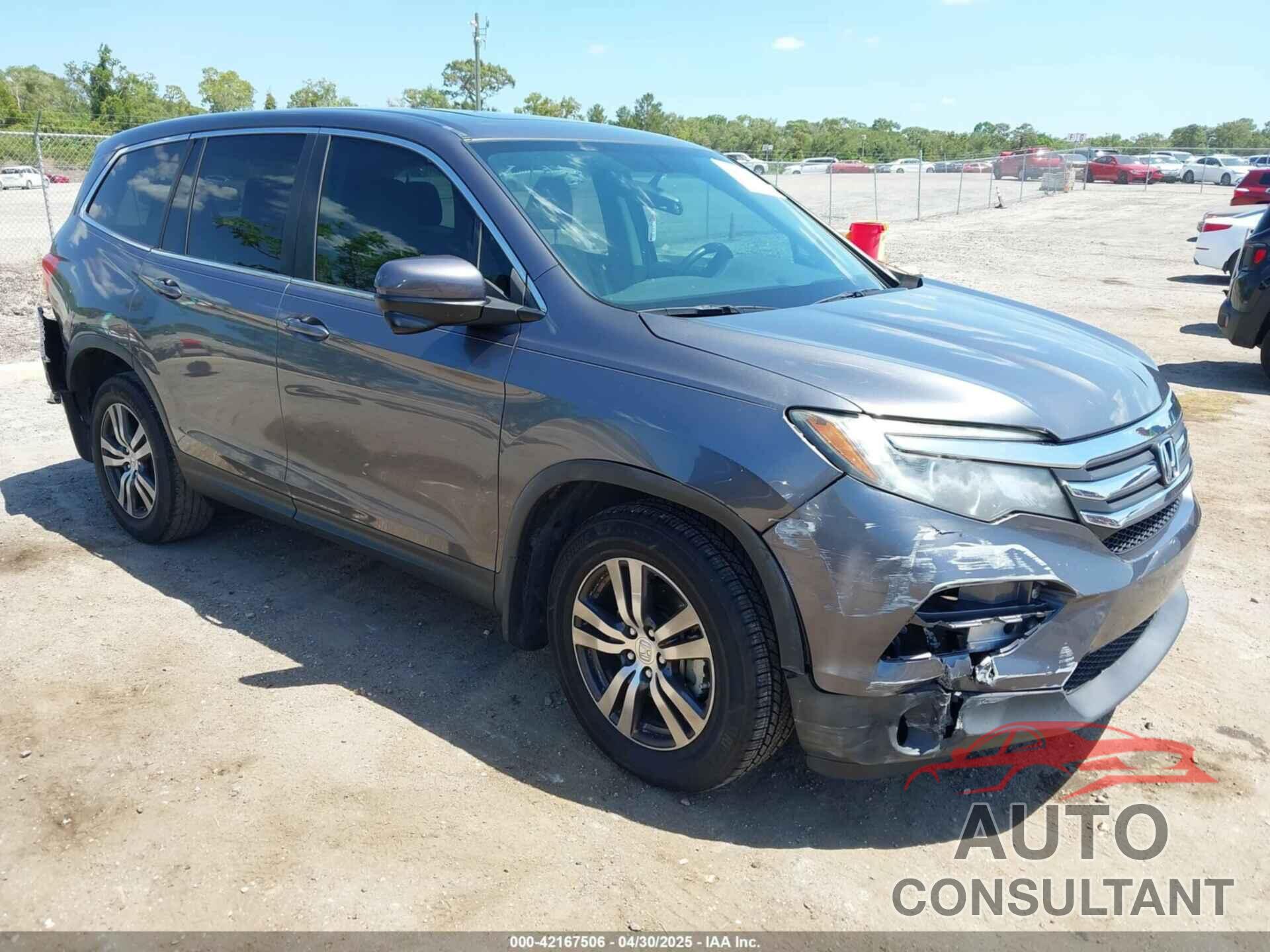 HONDA PILOT 2016 - 5FNYF5H74GB059564